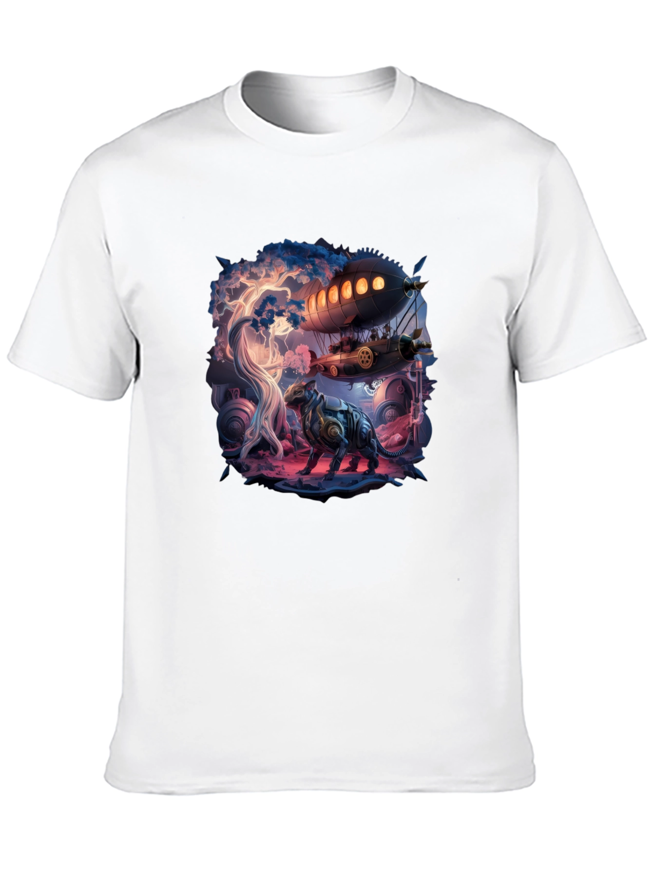 Steampunk Fantasy Art Graphic Tee