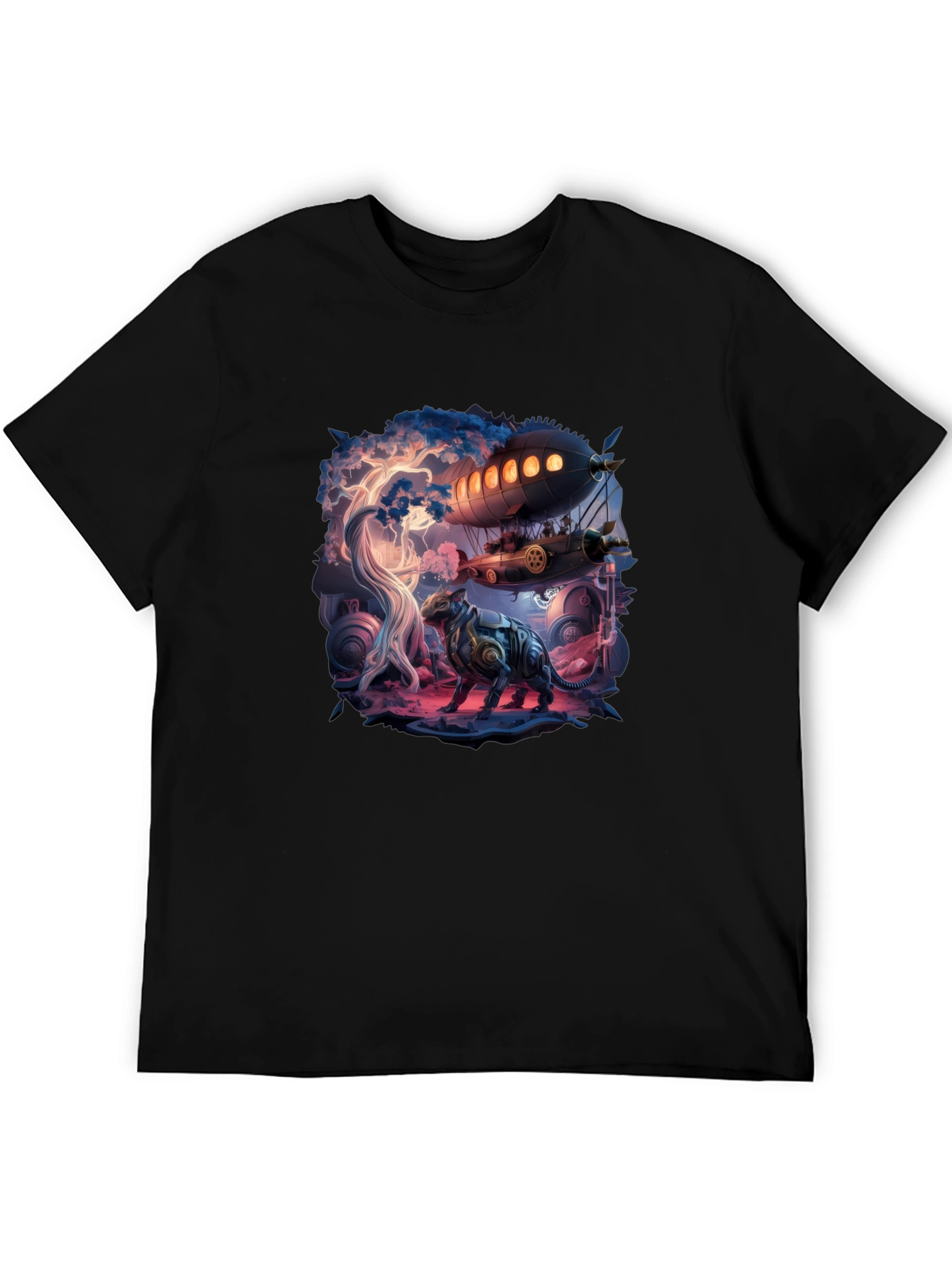 Steampunk Fantasy Art Graphic Tee