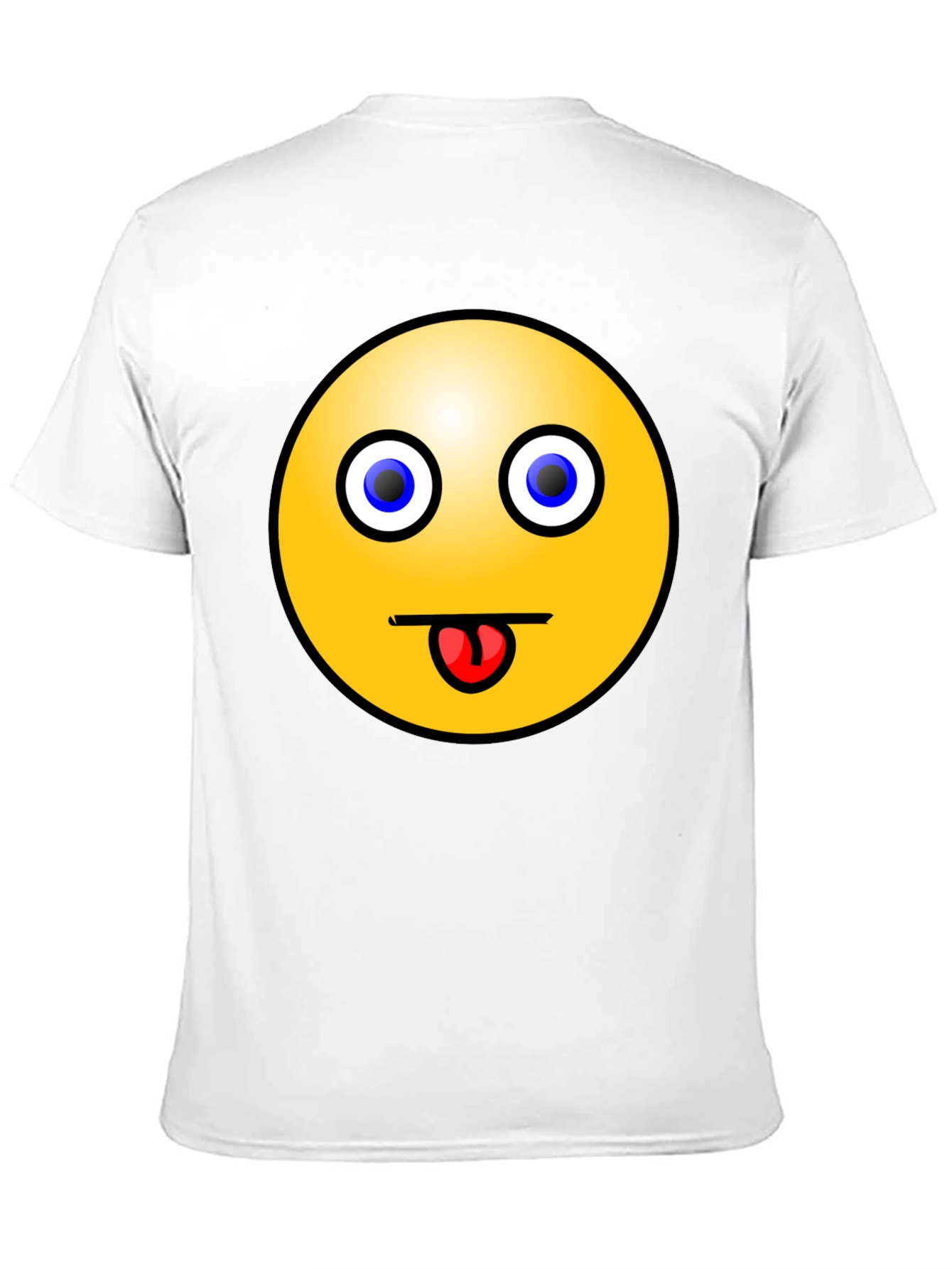 Funny Emoji T-Shirt - Black Crew Neck Tee