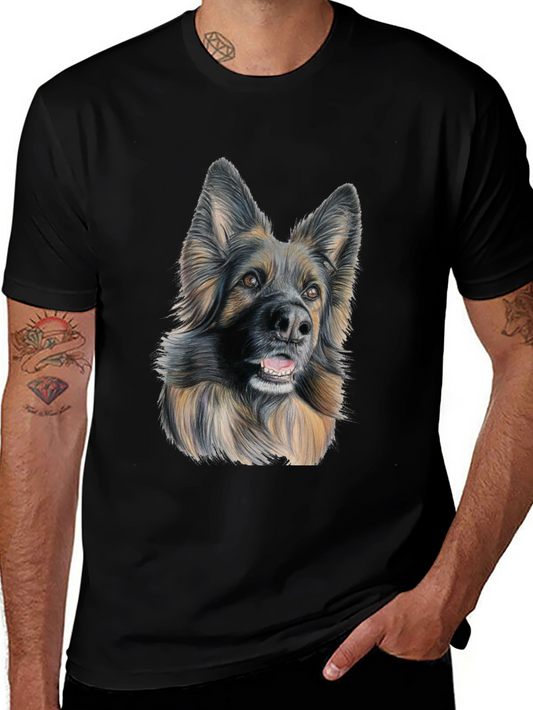 German Shepherd Dog Graphic Tee - Unisex Soft Cotton Shirt