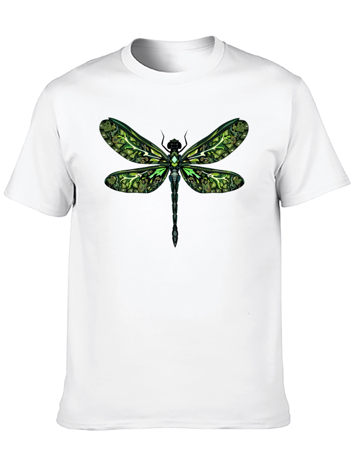 Green Dragonfly Graphic Tee - Unique Insect Design