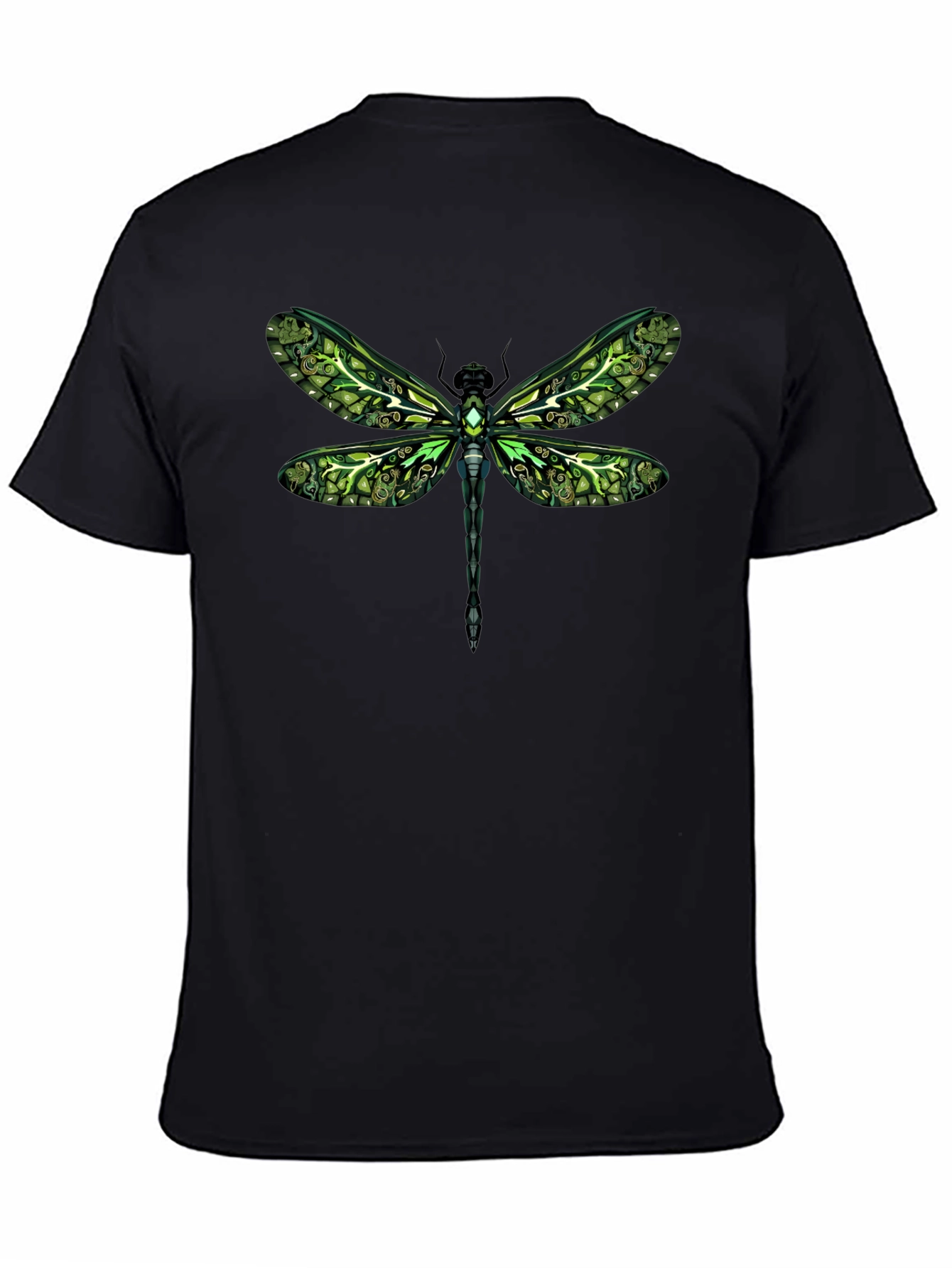 Green Dragonfly Graphic Tee - Unique Insect Design