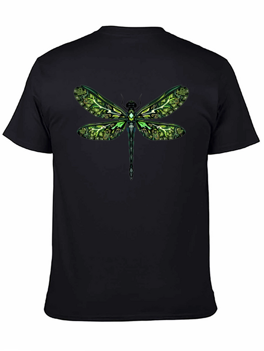 Green Dragonfly Graphic Tee - Unique Insect Design