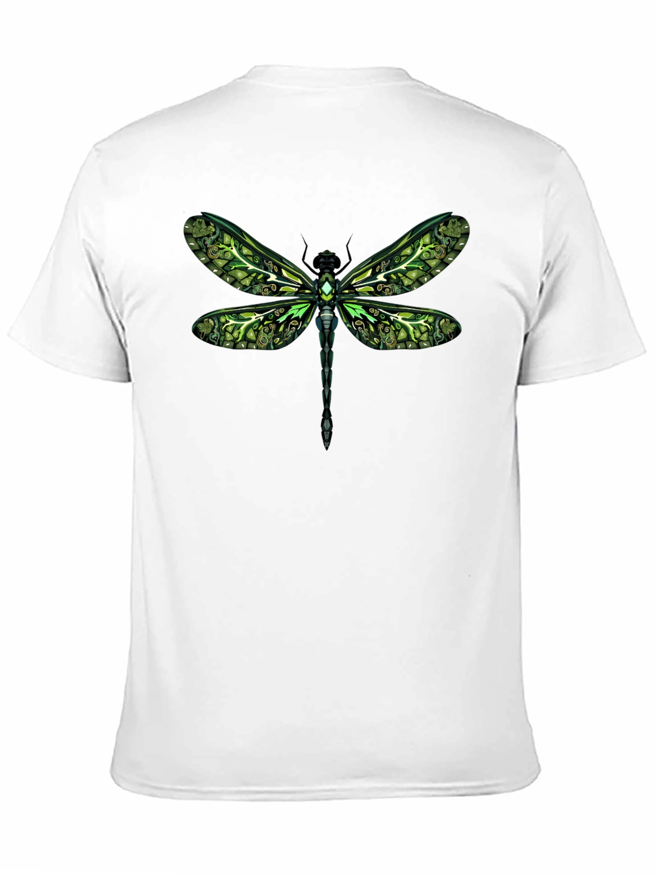 Green Dragonfly Graphic Tee - Unique Insect Design