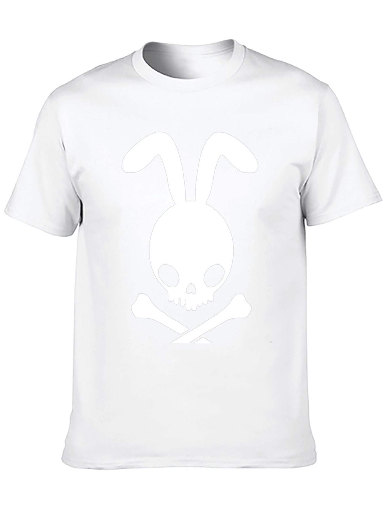 Rabbit Skull & Crossbones Black T-Shirt