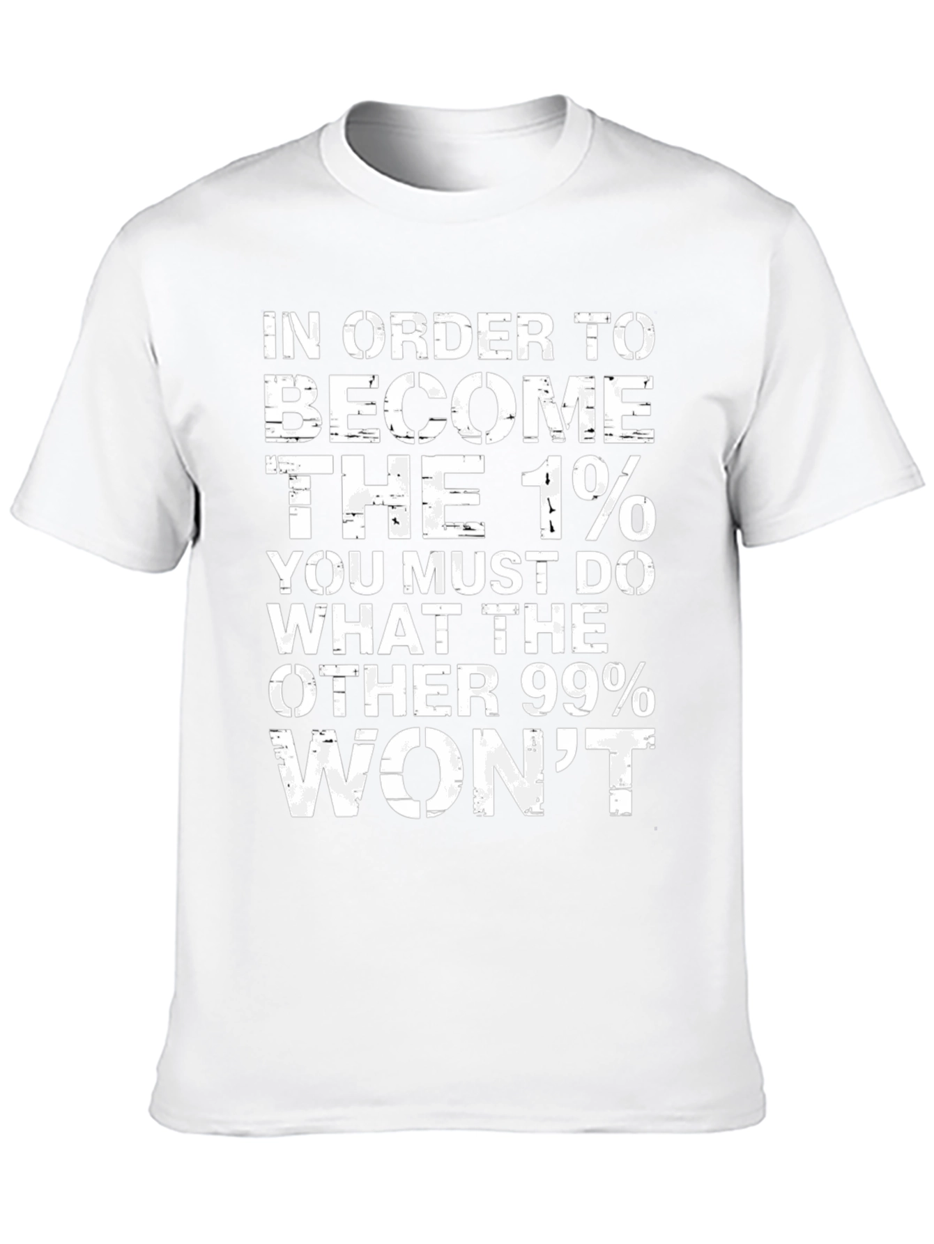 1% Motivation Black T-Shirt