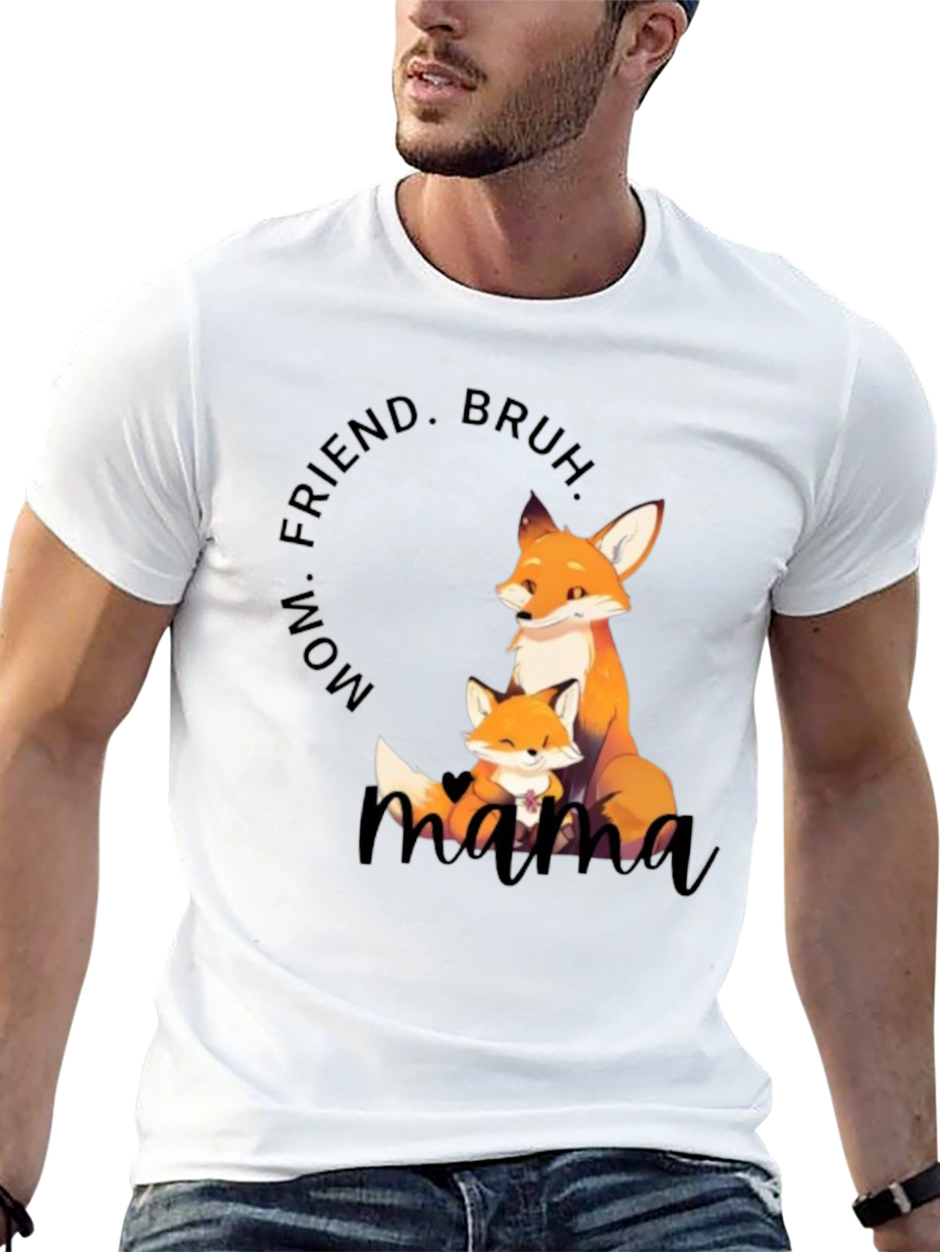 Mama Fox Graphic Tee - Cute Mothers Day Gift