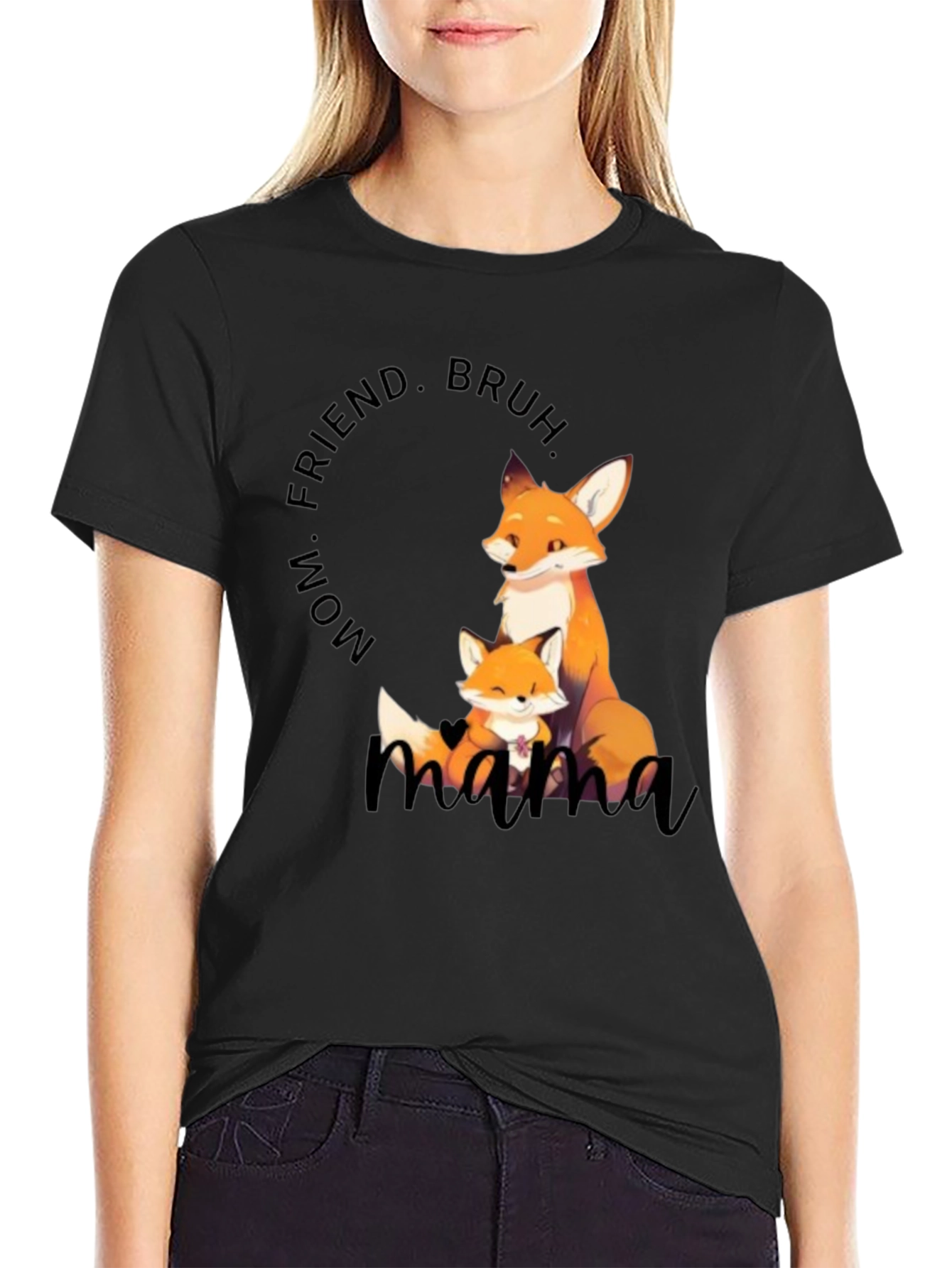 Mama Fox Graphic Tee - Cute Mothers Day Gift