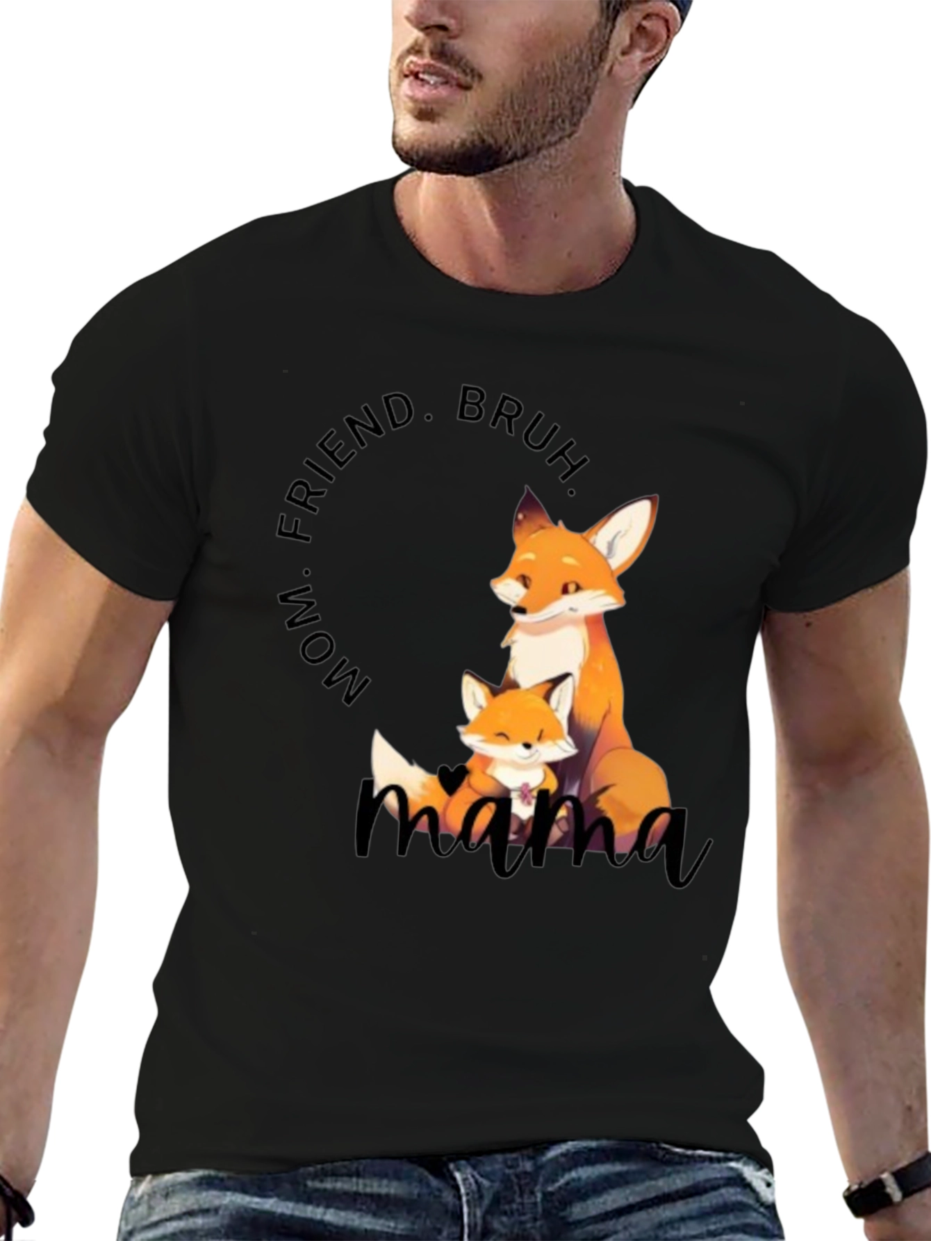 Mama Fox Graphic Tee - Cute Mothers Day Gift
