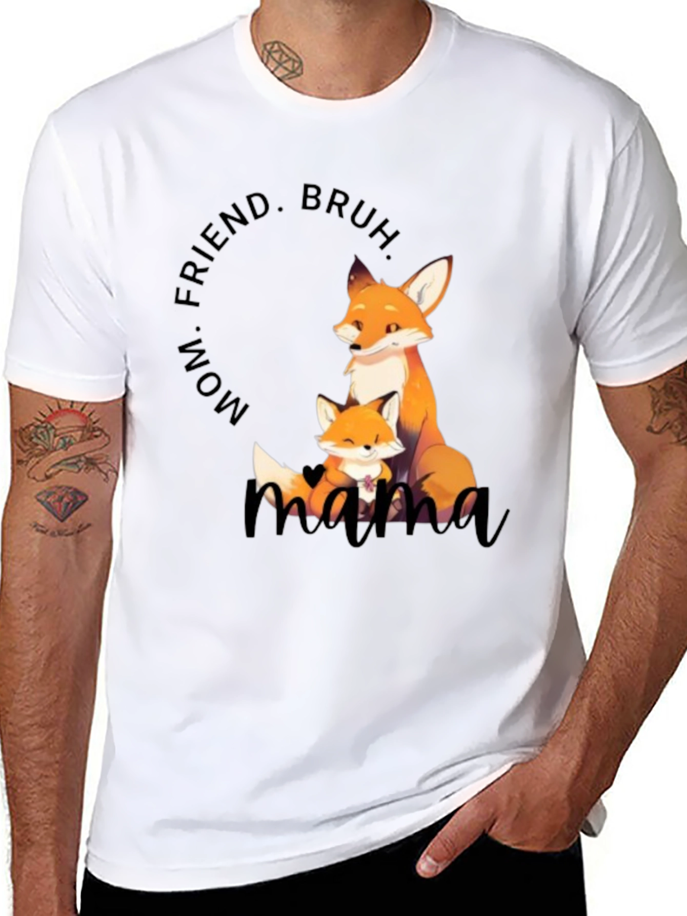 Mama Fox Graphic Tee - Cute Mothers Day Gift