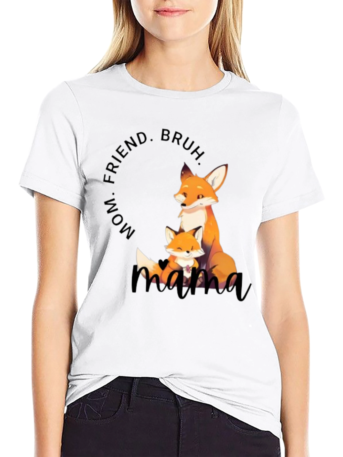 Mama Fox Graphic Tee - Cute Mothers Day Gift