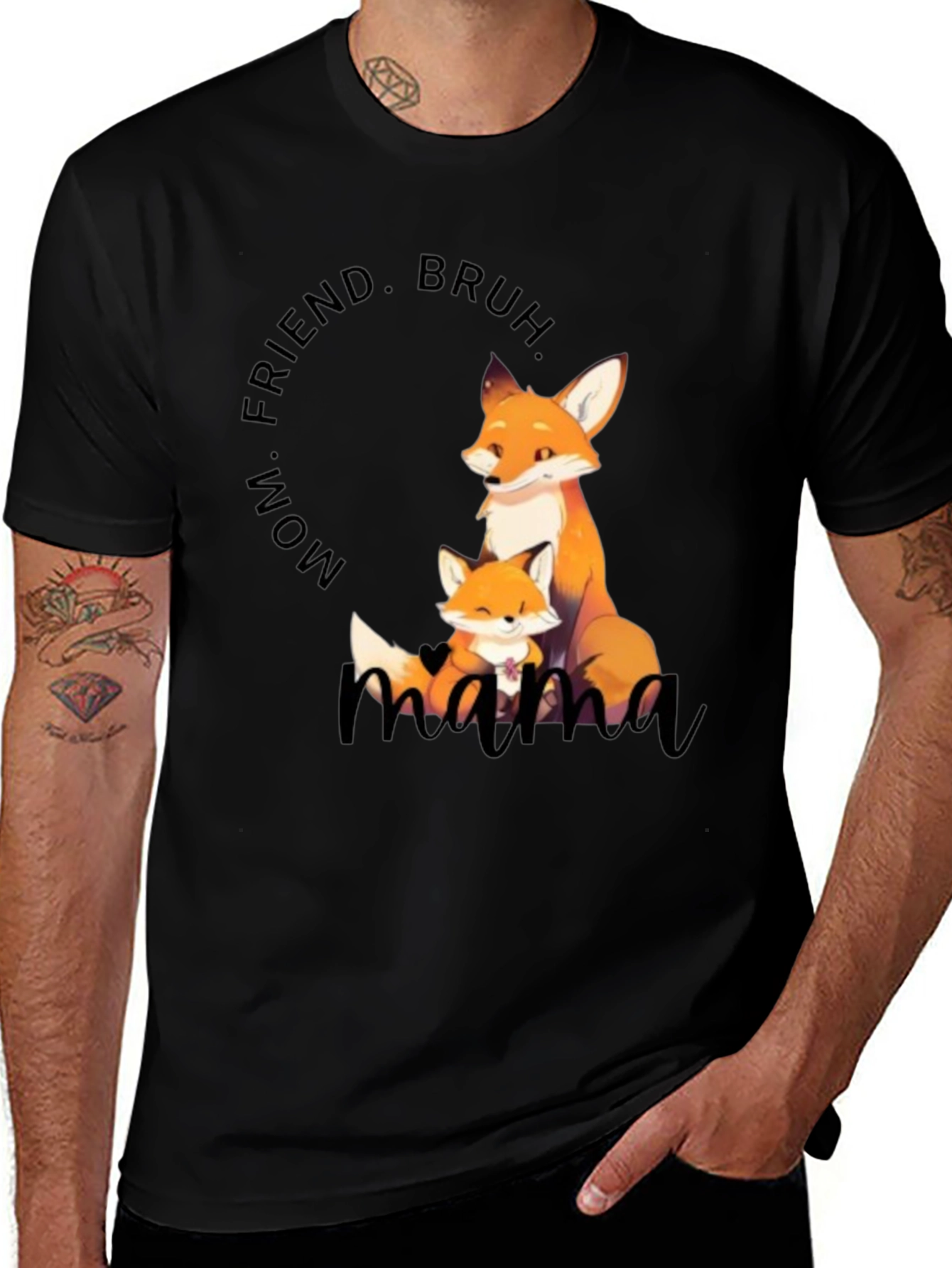 Mama Fox Graphic Tee - Cute Mothers Day Gift