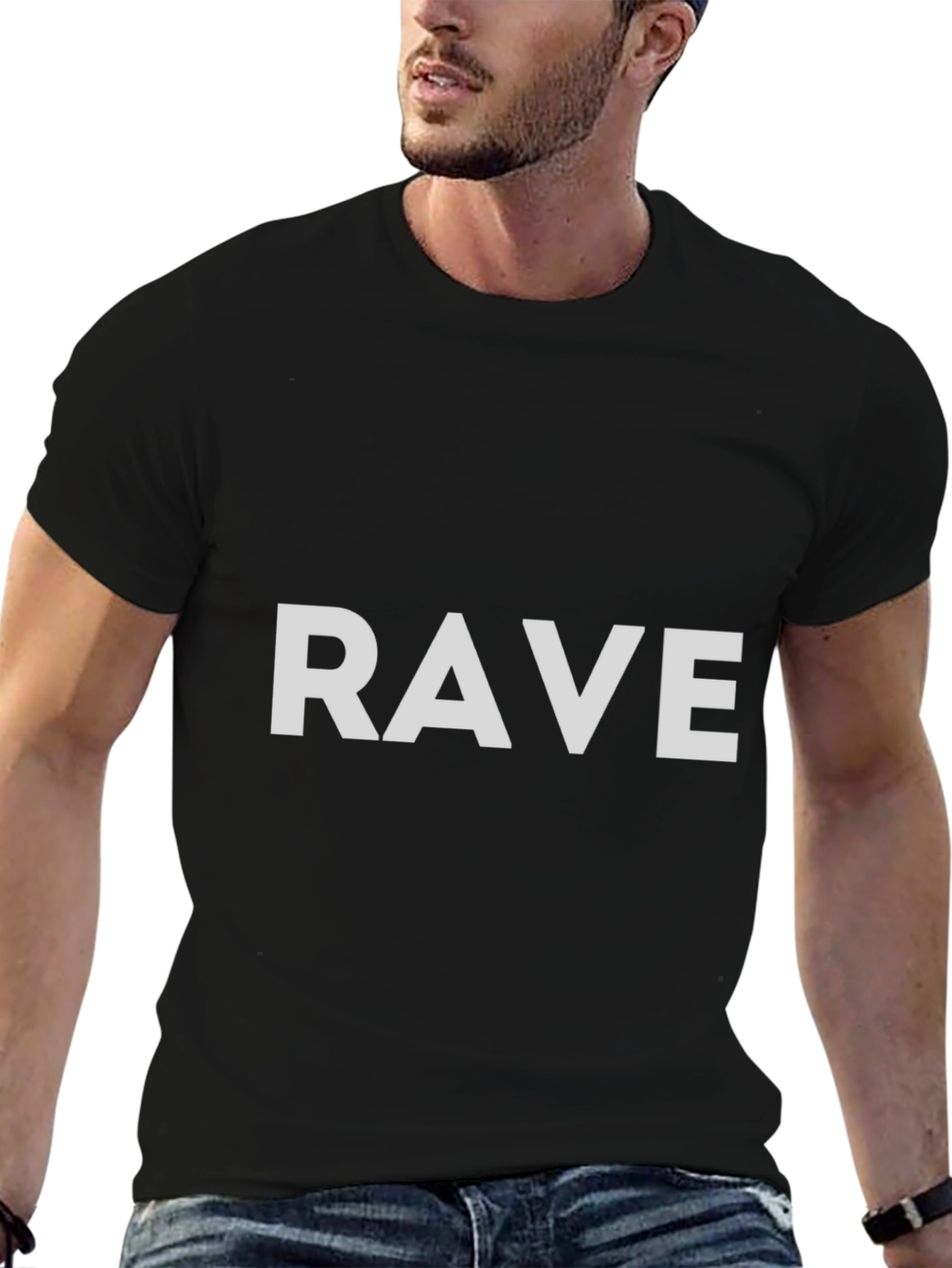 Rave T-Shirt - Casual Black Tee