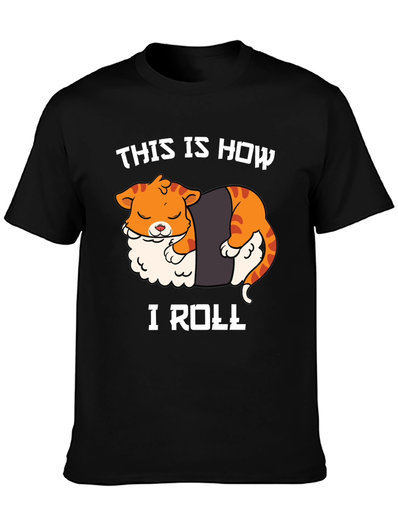 Sushi Cat T-Shirt - This Is How I Roll
