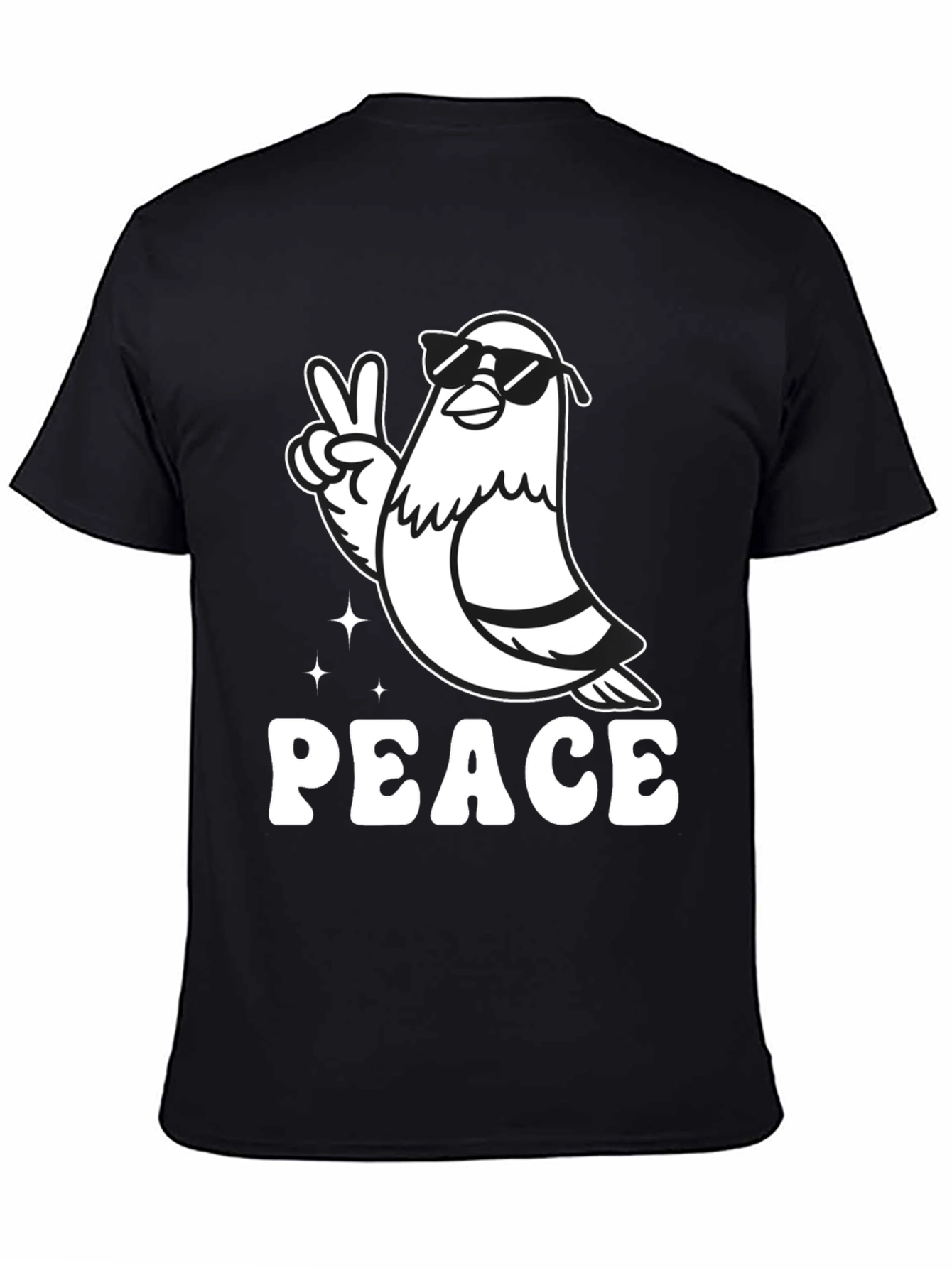 Peace Pigeon T-Shirt - Funny Bird Graphic Tee