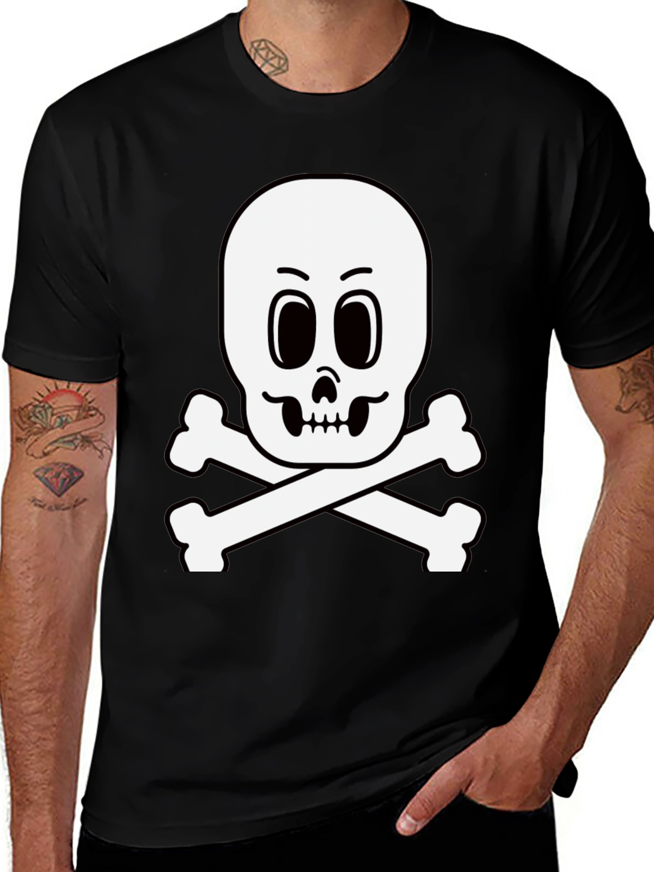 Skull & Crossbones Black T-Shirt