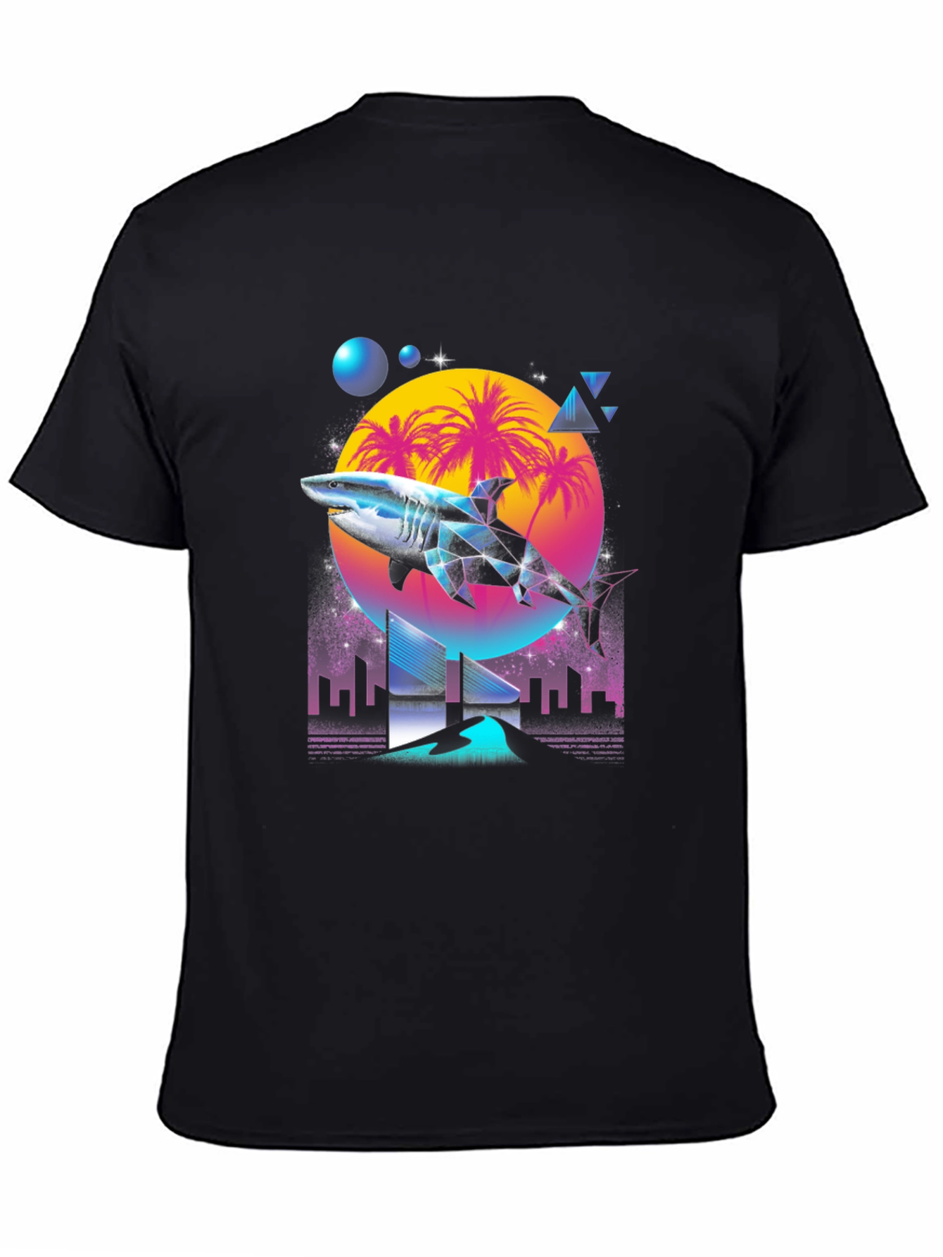 Retro Shark T-Shirt - Miami Vice Style