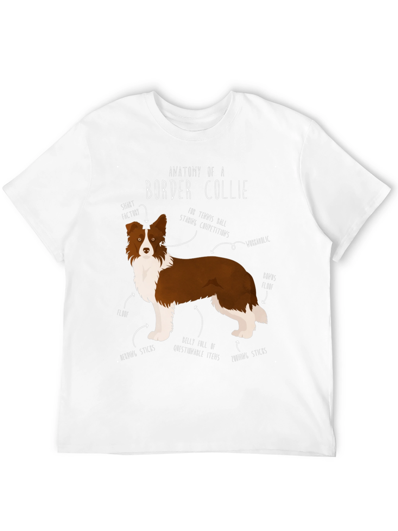 Anatomy of a Border Collie T-Shirt
