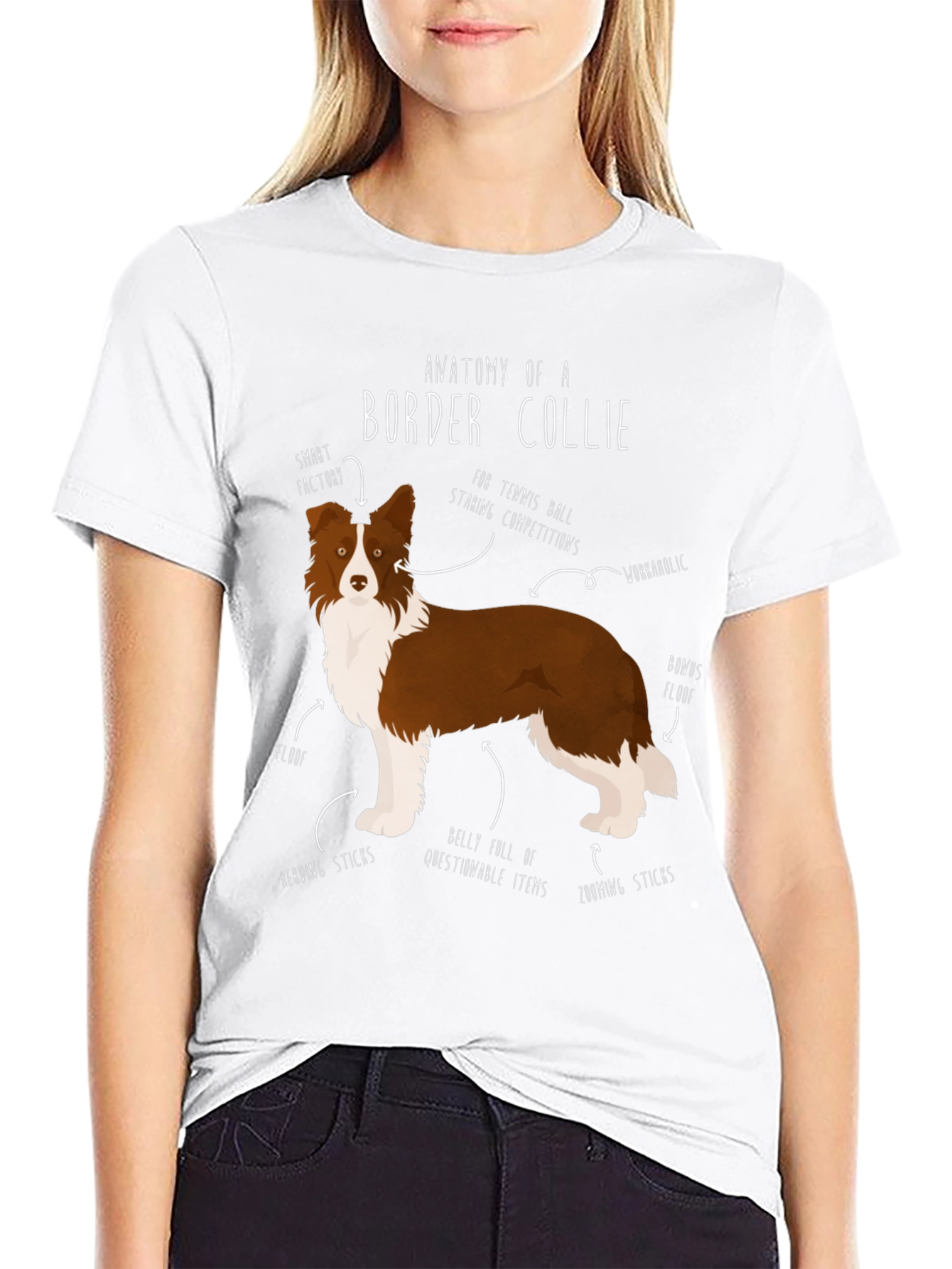 Anatomy of a Border Collie T-Shirt