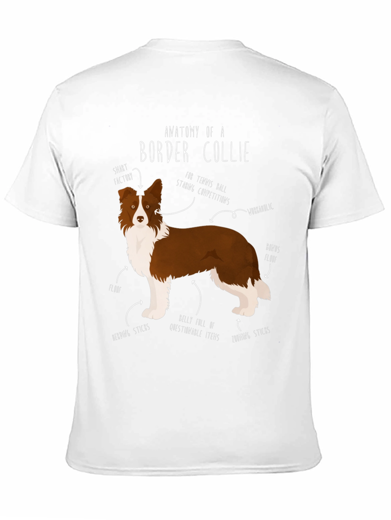 Anatomy of a Border Collie T-Shirt