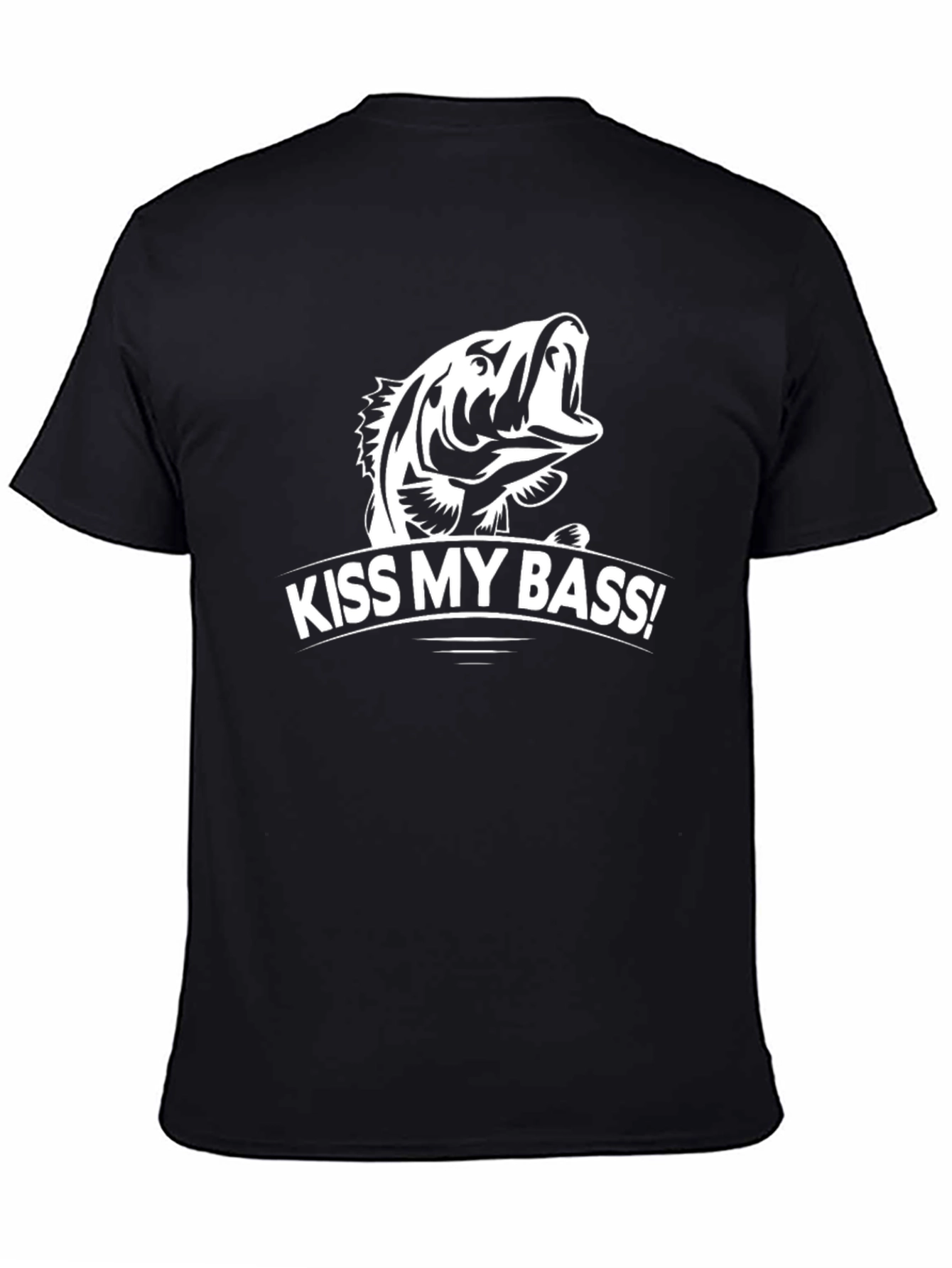 Kiss My Bass! Funny Fishing T-Shirt