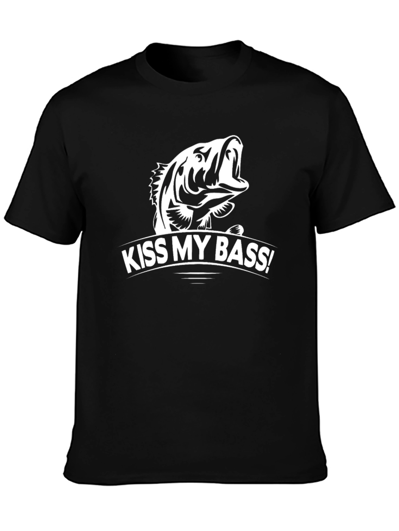 Kiss My Bass! Funny Fishing T-Shirt