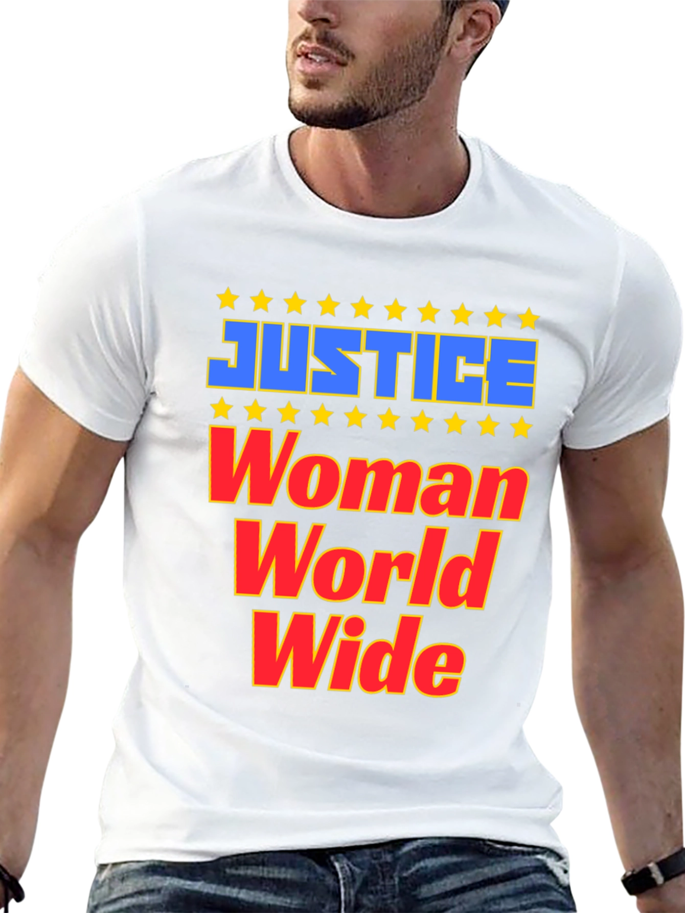 Justice Woman World Wide Graphic T-Shirt