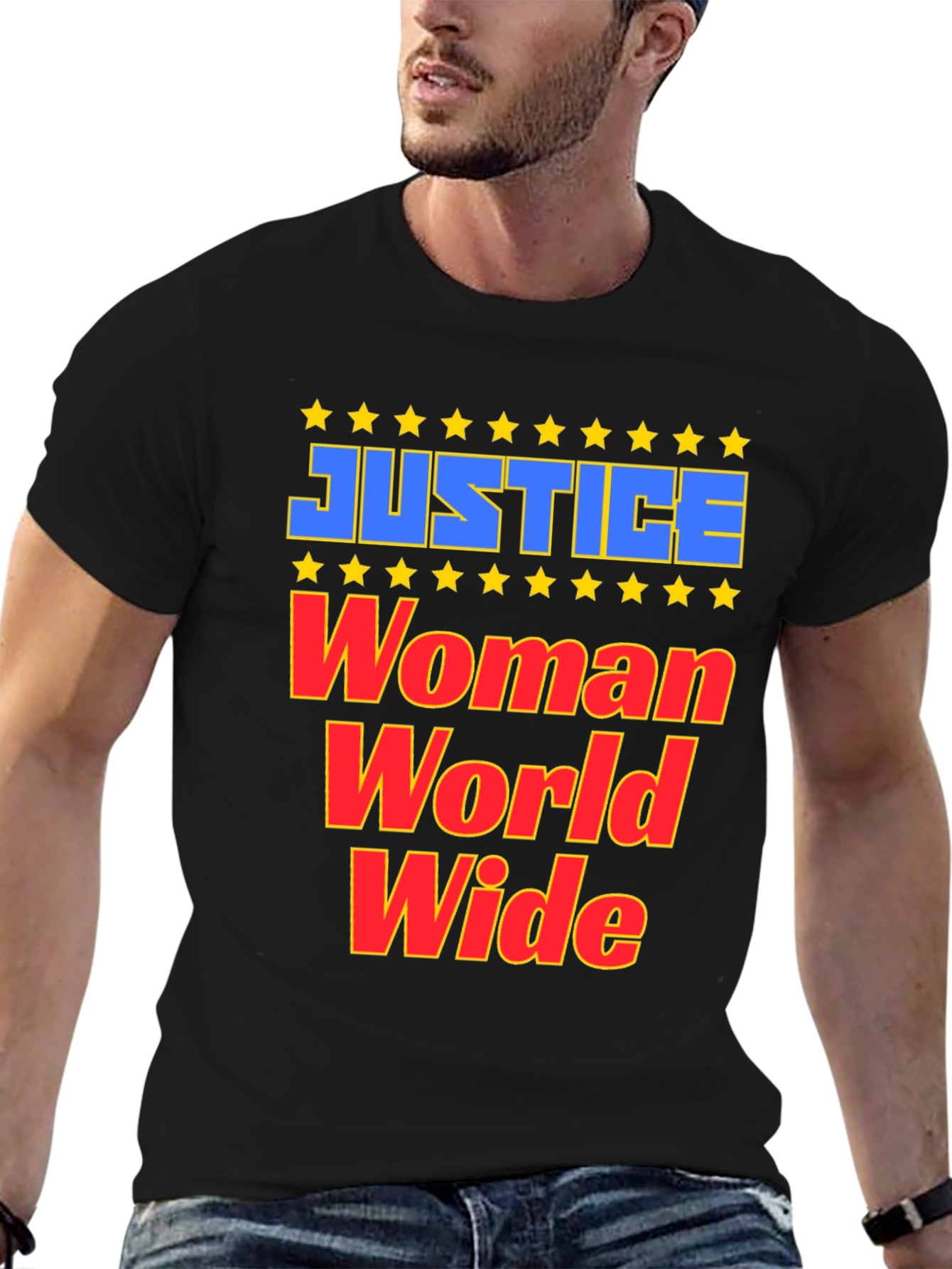 Justice Woman World Wide Graphic T-Shirt