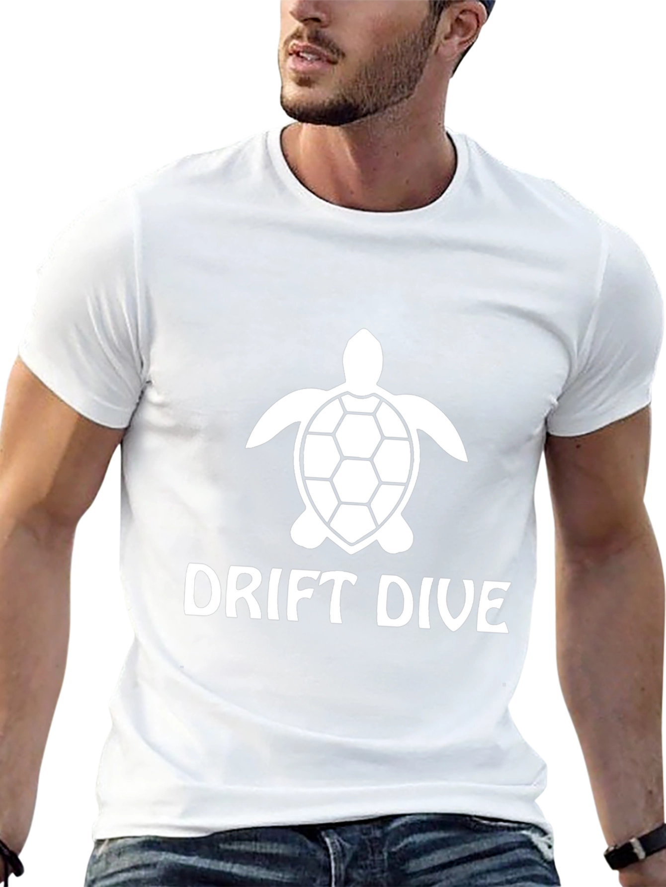 Drift Dive Turtle Graphic T-Shirt - Black