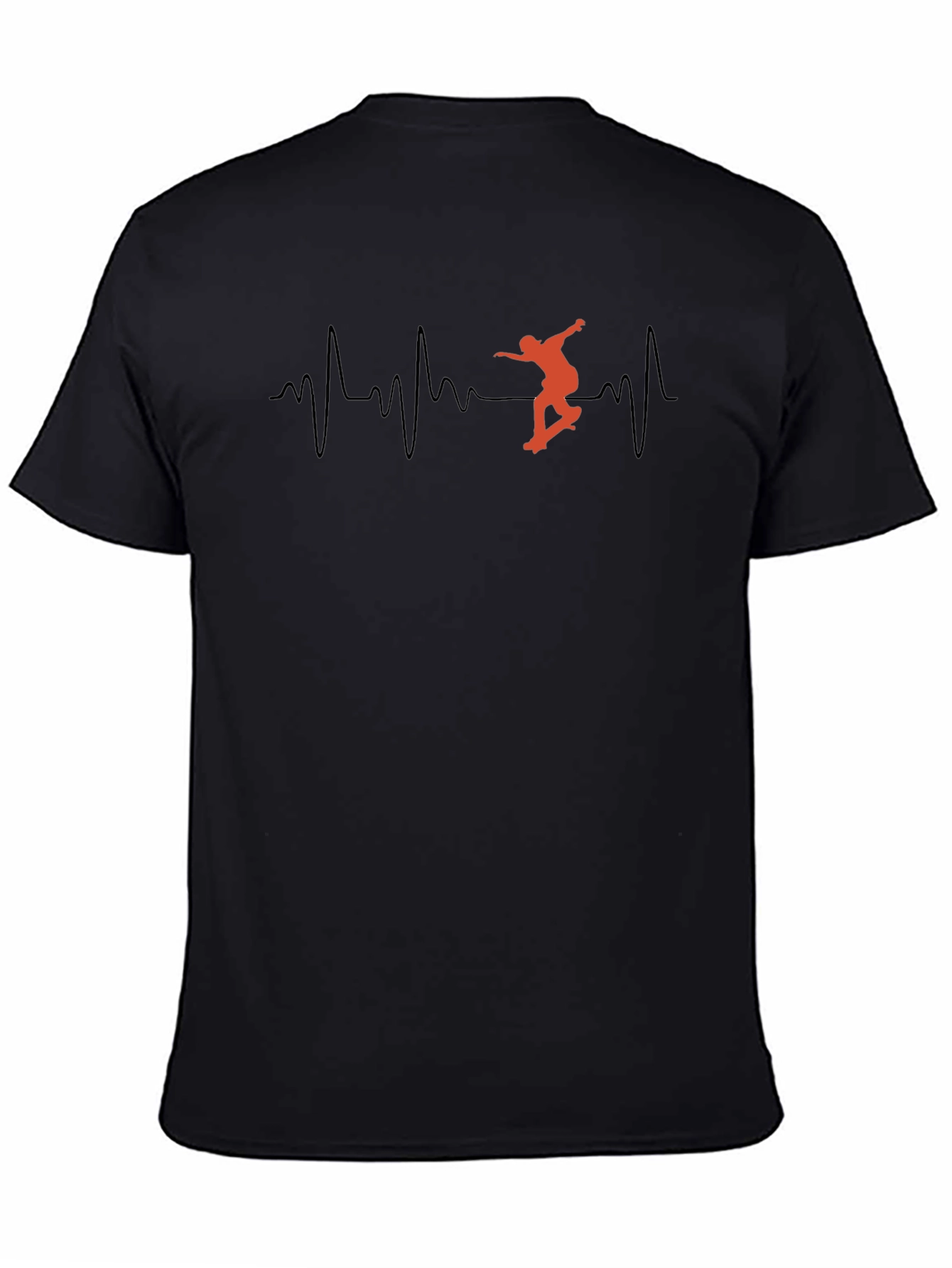 Skateboard Heartbeat T-Shirt - Cool Graphic Tee