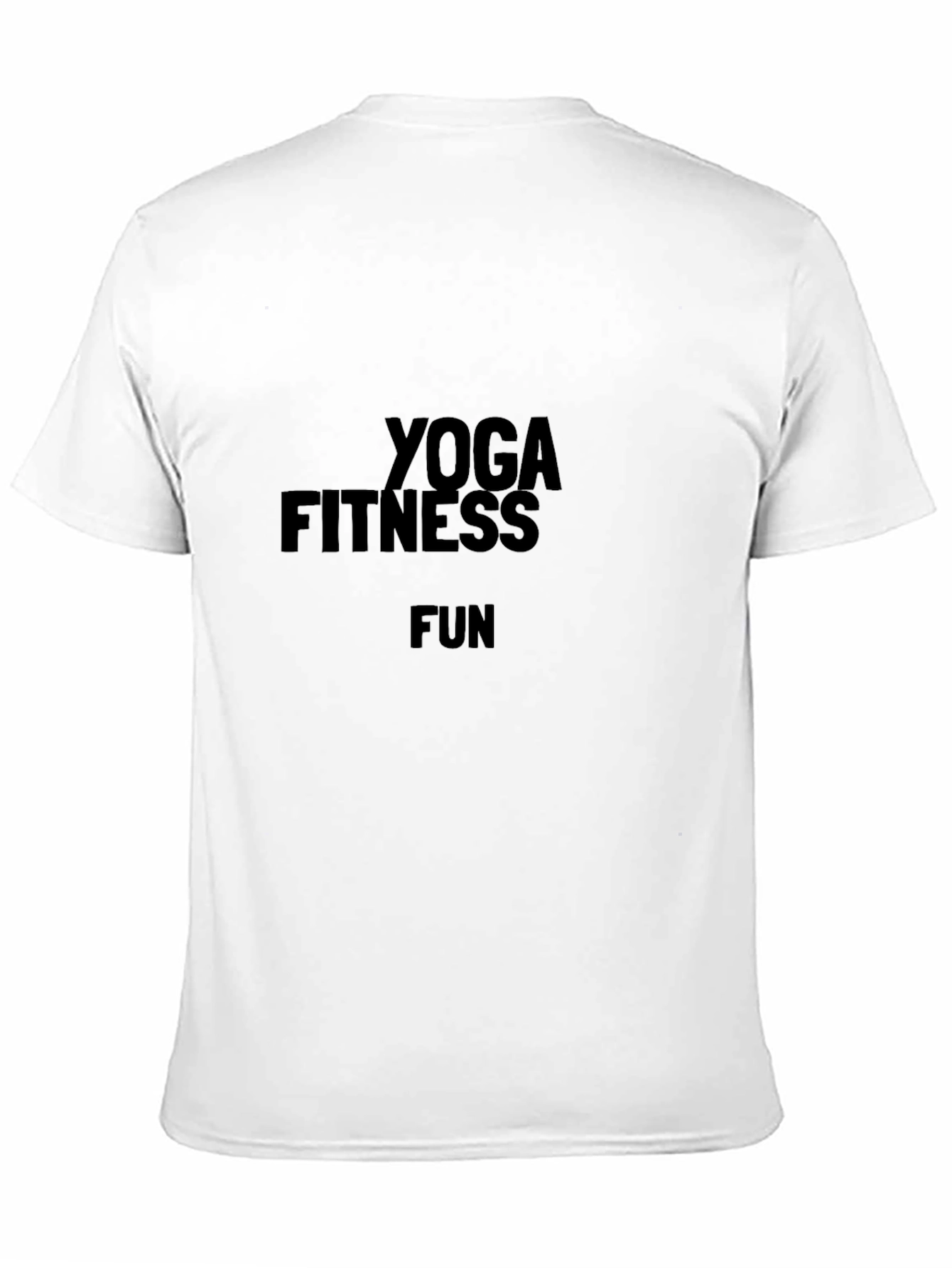 Yoga Fitness Fun Black Graphic Tee