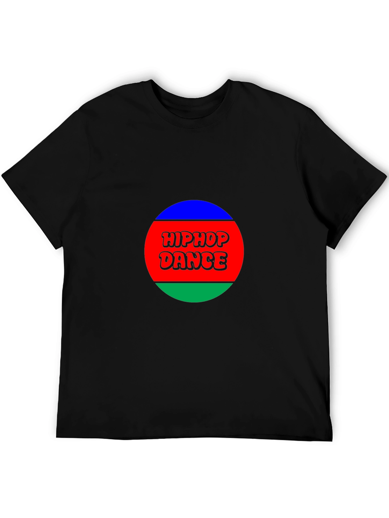 Hiphop Dance Graphic Tee - Stylish Mens Black T-Shirt