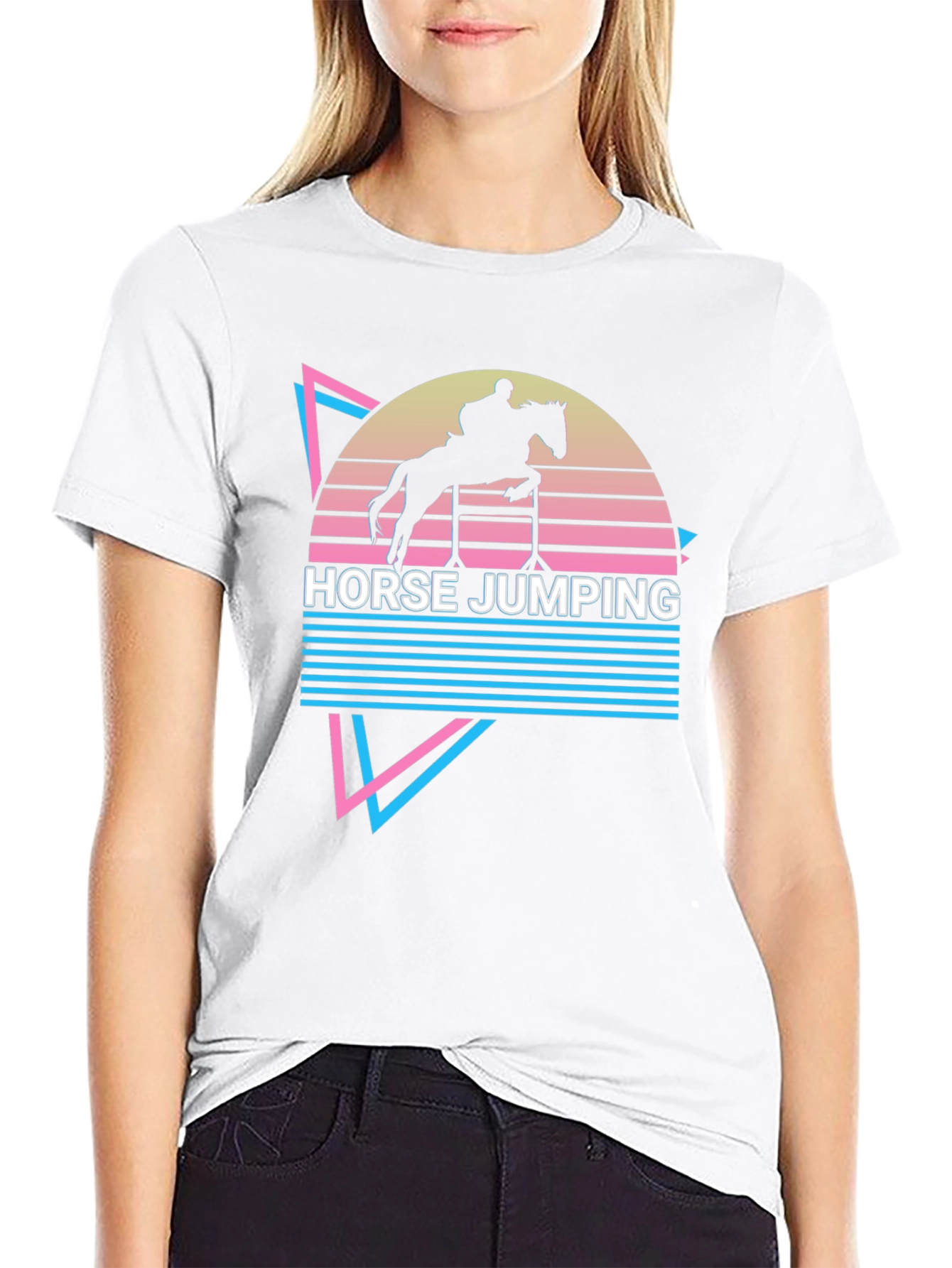 Retro Horse Jumping T-Shirt