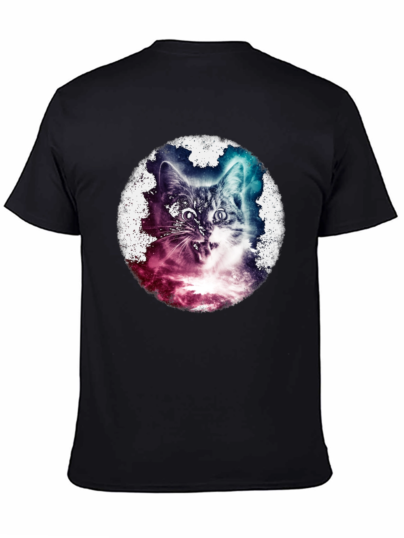 Cosmic Cat T-Shirt - Galaxy Feline Tee