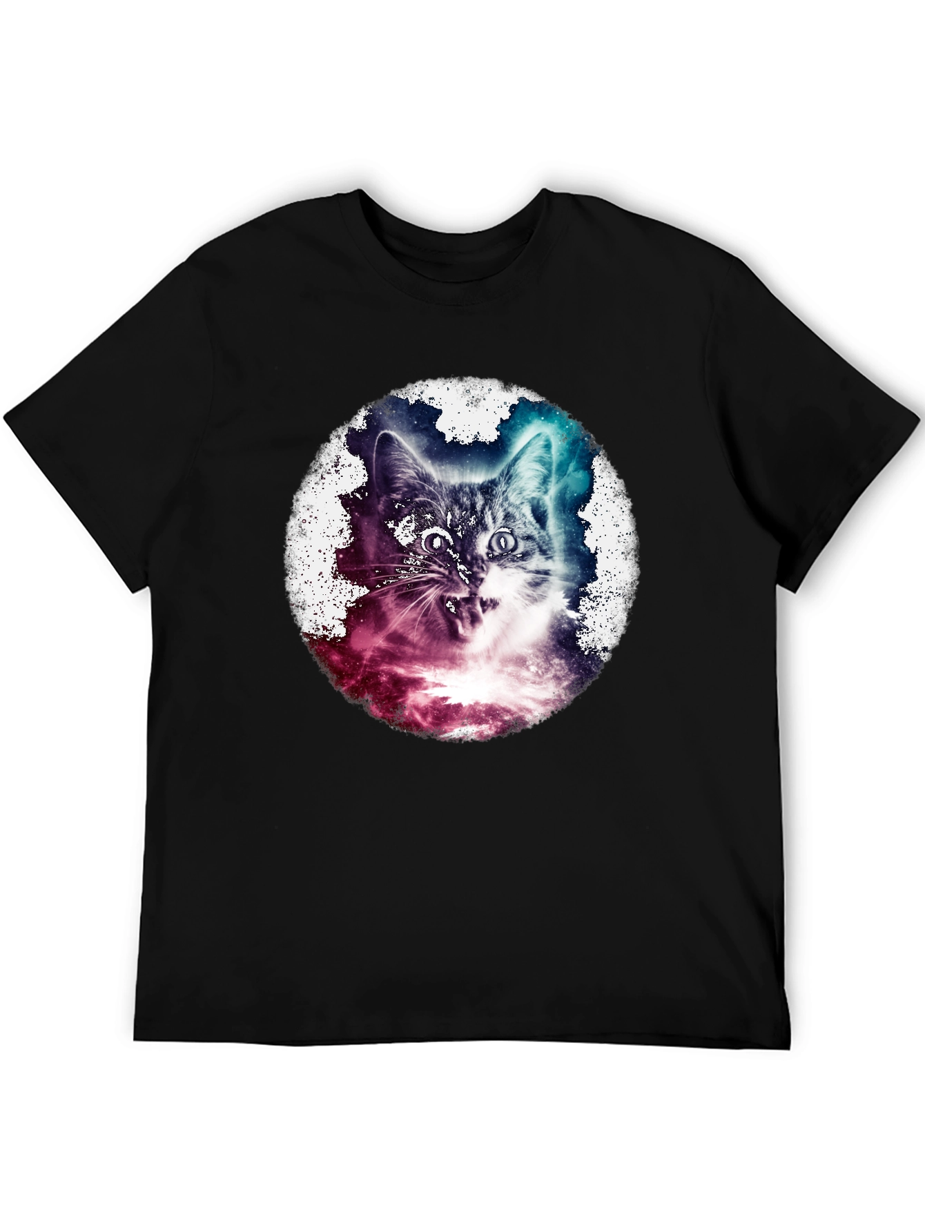 Cosmic Cat T-Shirt - Galaxy Feline Tee