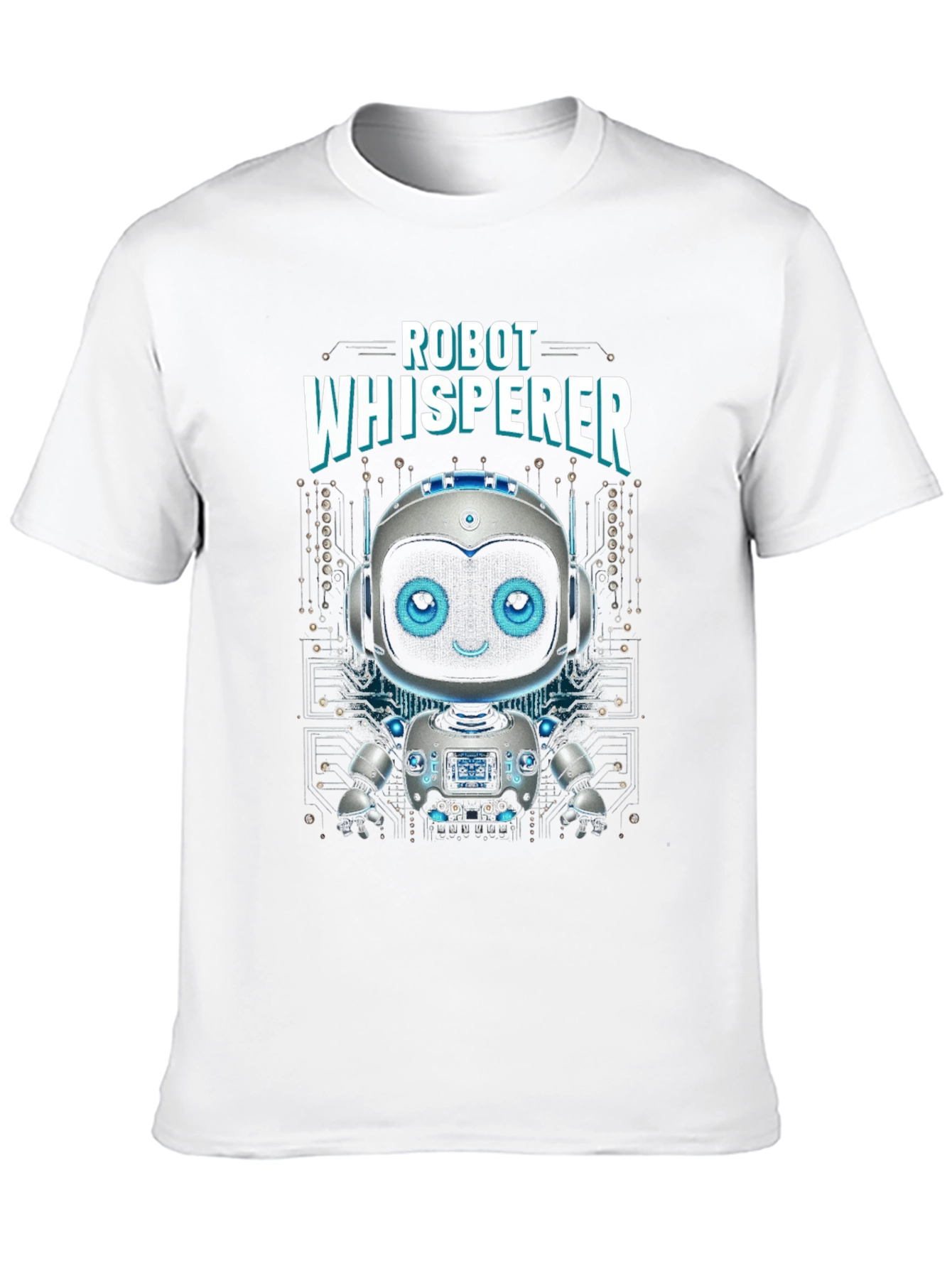 Robot Whisperer Graphic Tee - AI Humor Shirt