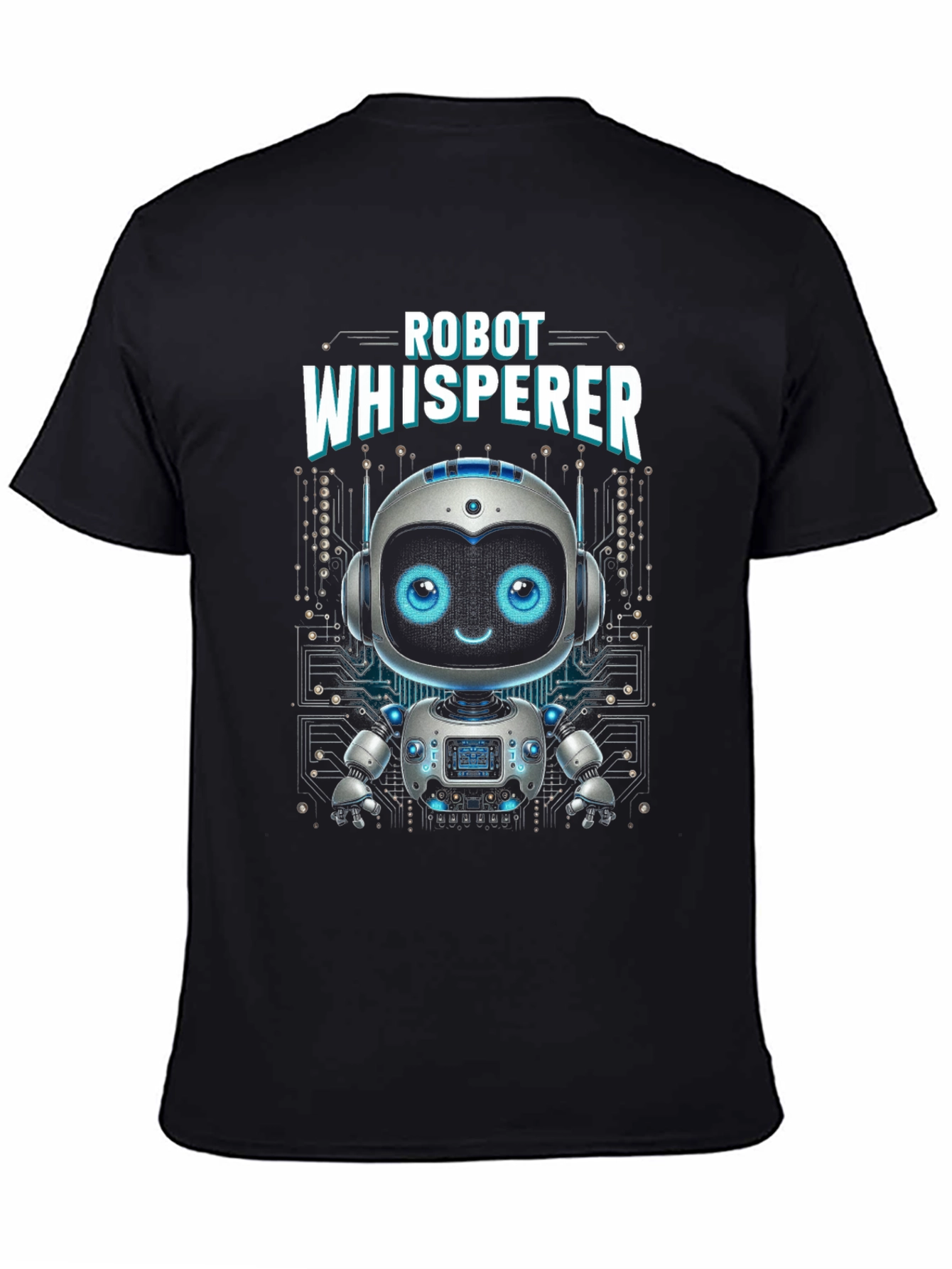 Robot Whisperer Graphic Tee - AI Humor Shirt