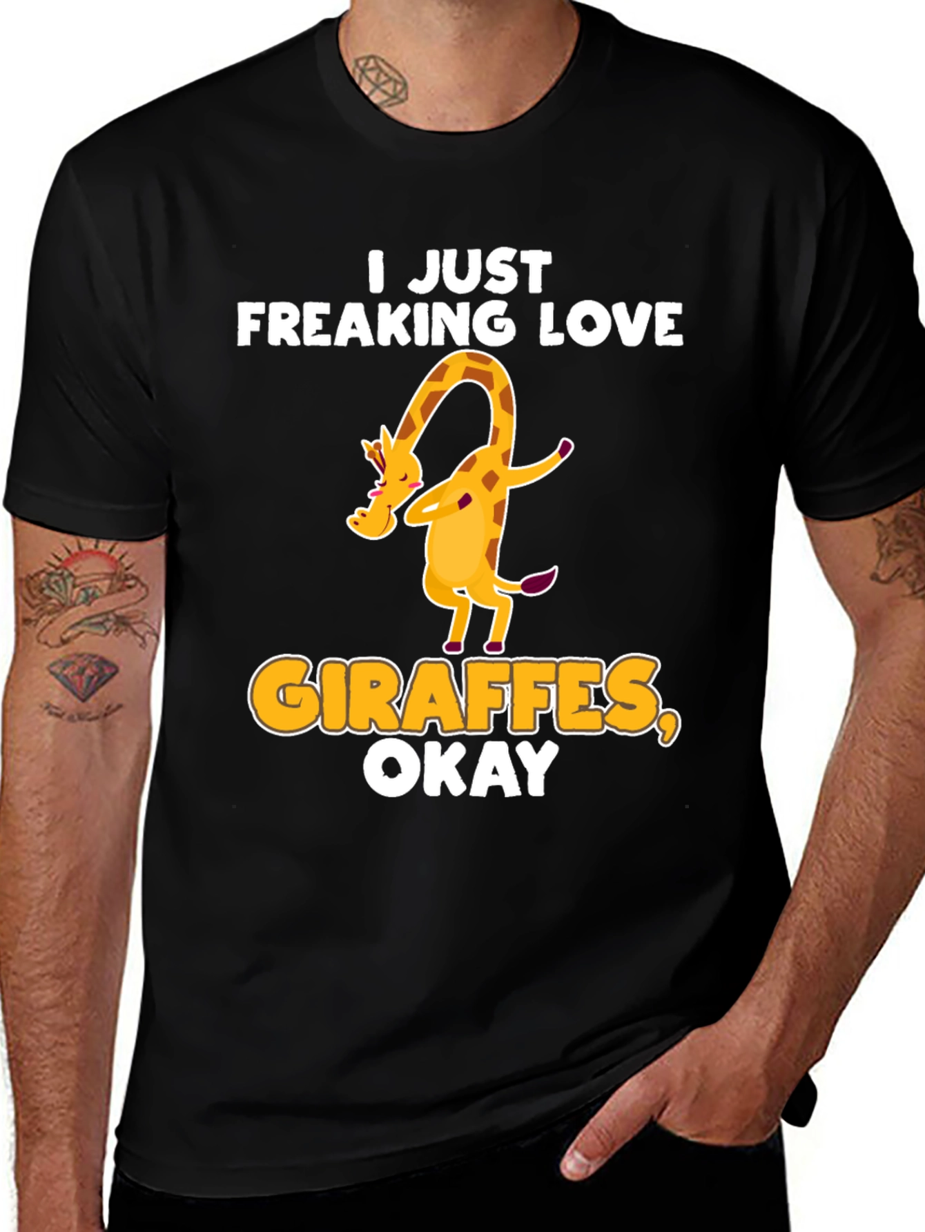 I Just Freaking Love Giraffes Okay! T-Shirt