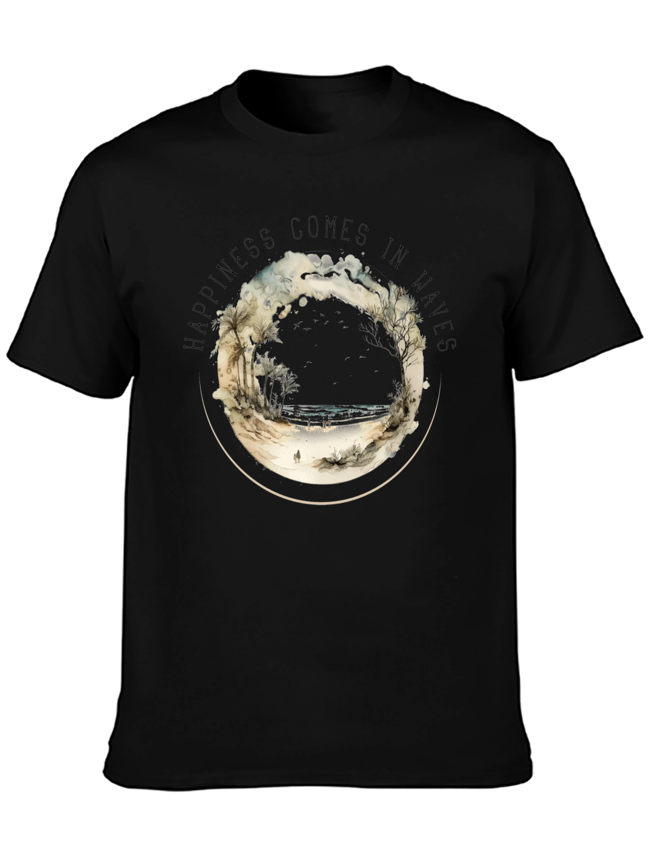 Happiness in Waves Graphic Tee