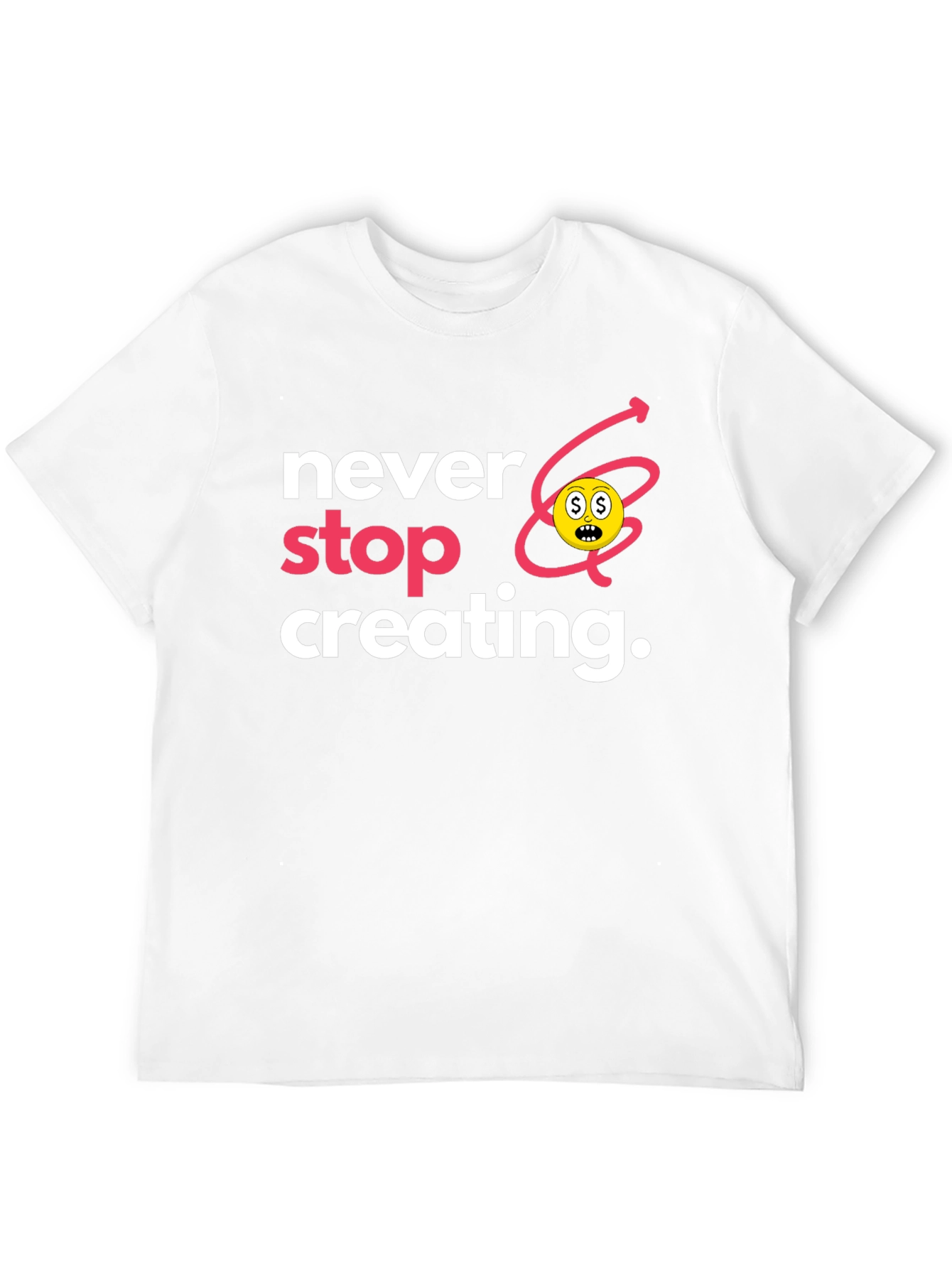 Never Stop Creating Black T-Shirt