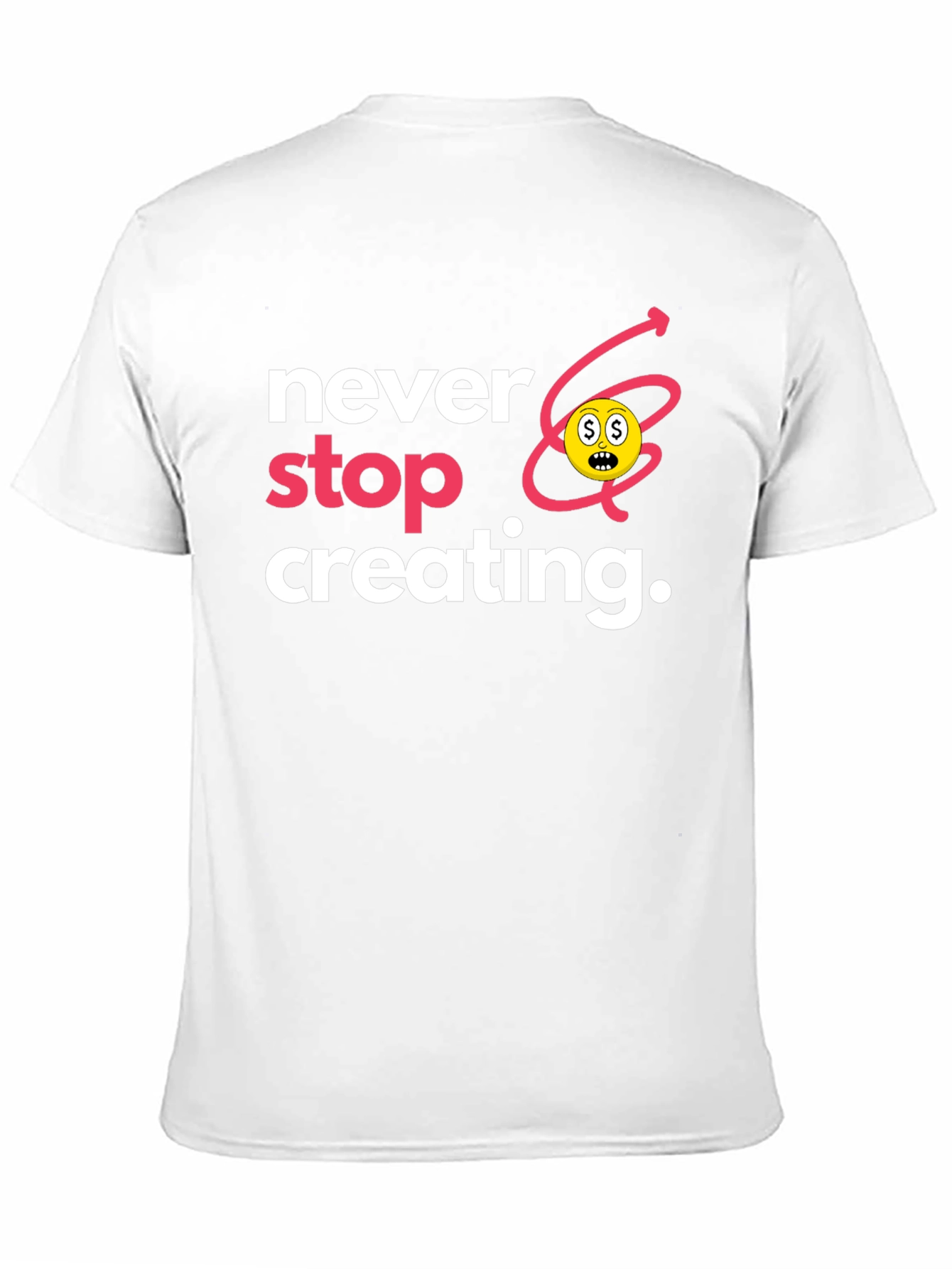 Never Stop Creating Black T-Shirt