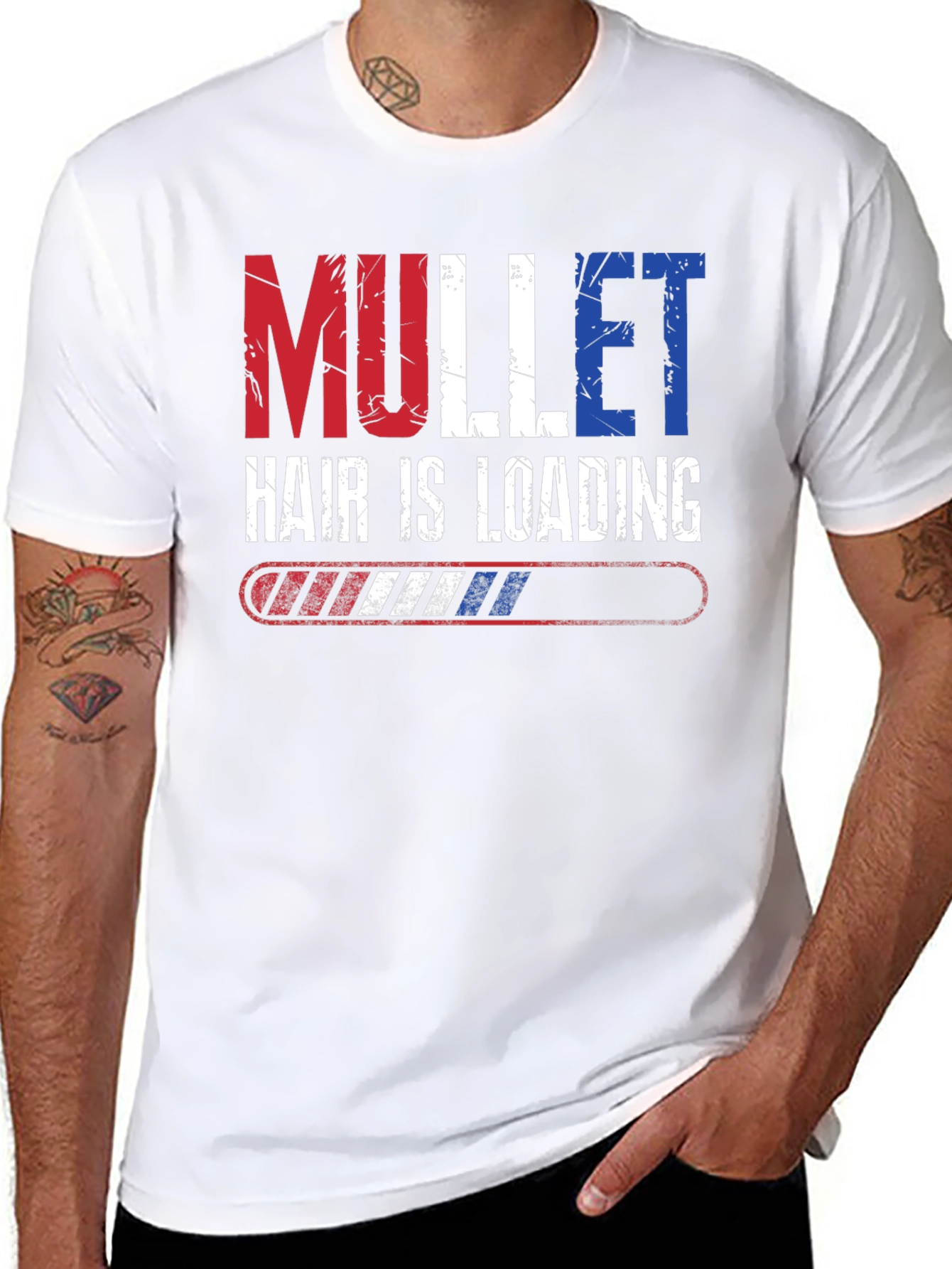 Mullet Hair is Loading T-Shirt - Funny Retro Style