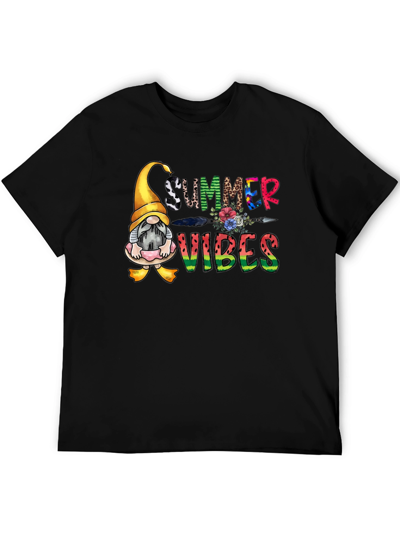 Summer Vibes Gnome Graphic Tee
