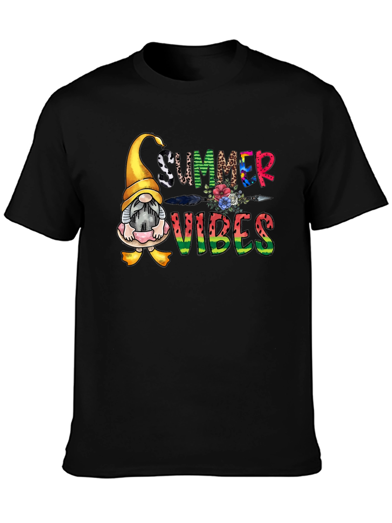 Summer Vibes Gnome Graphic Tee