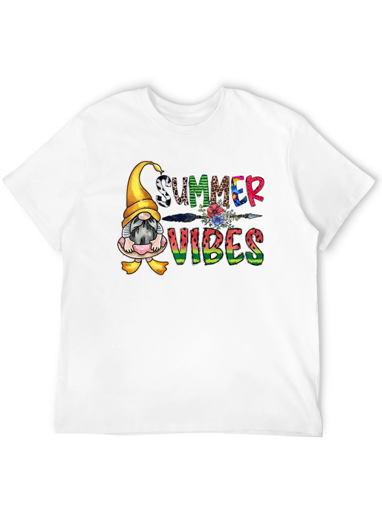 Summer Vibes Gnome Graphic Tee