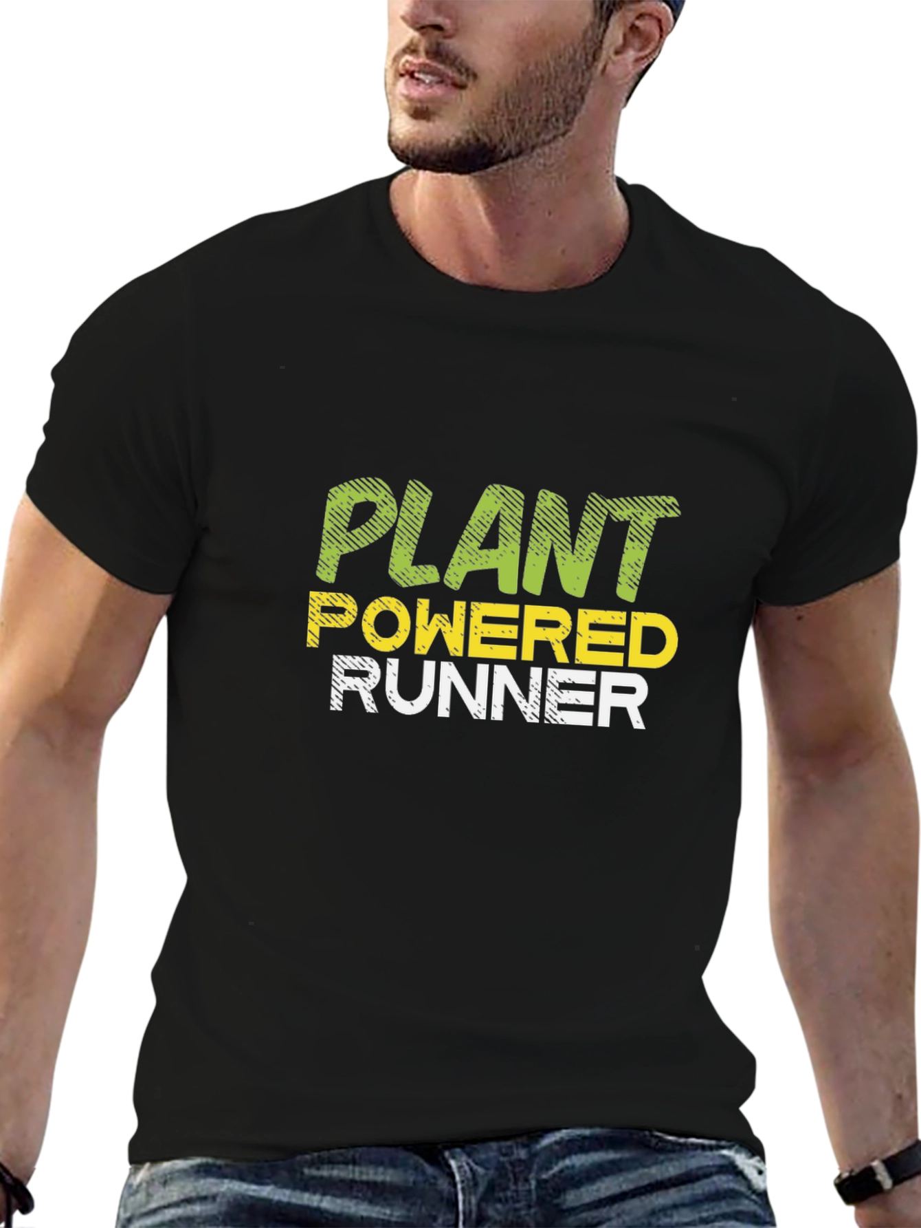 Plant Powered Runner - Vegan Fitness T-Shirt