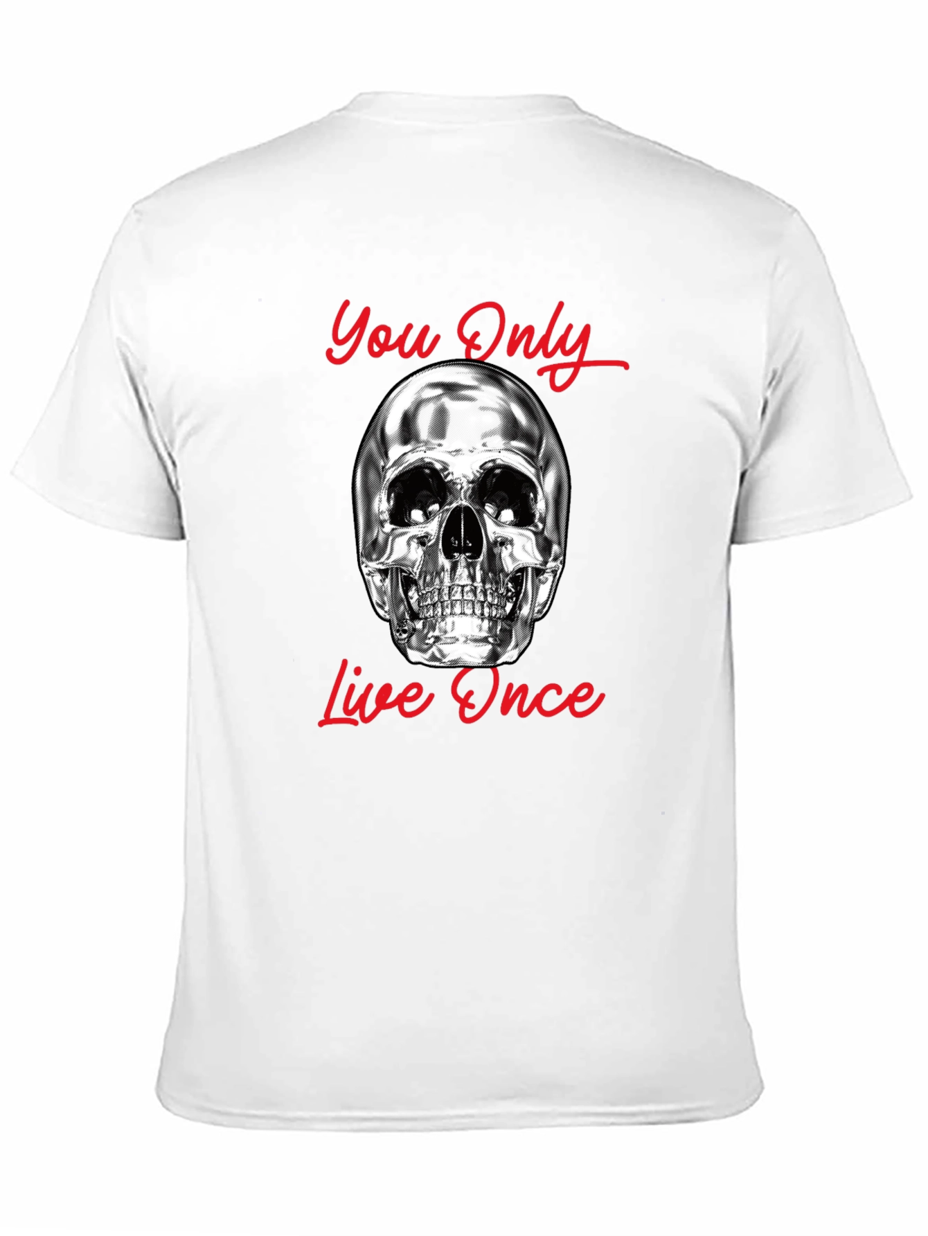 You Only Live Once Skull Graphic T-Shirt