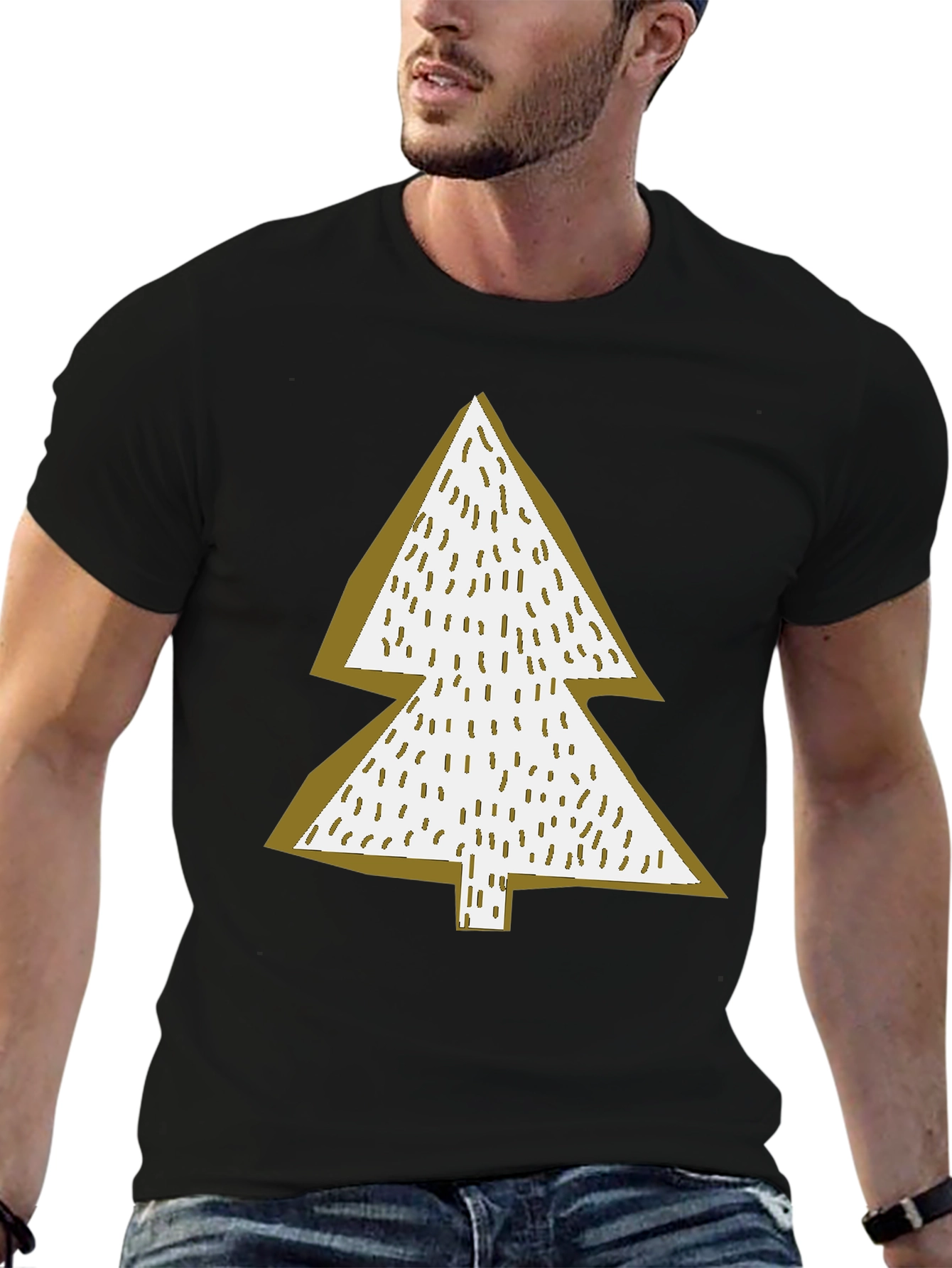Christmas Tree Graphic Tee - Holiday Cheer T-Shirt