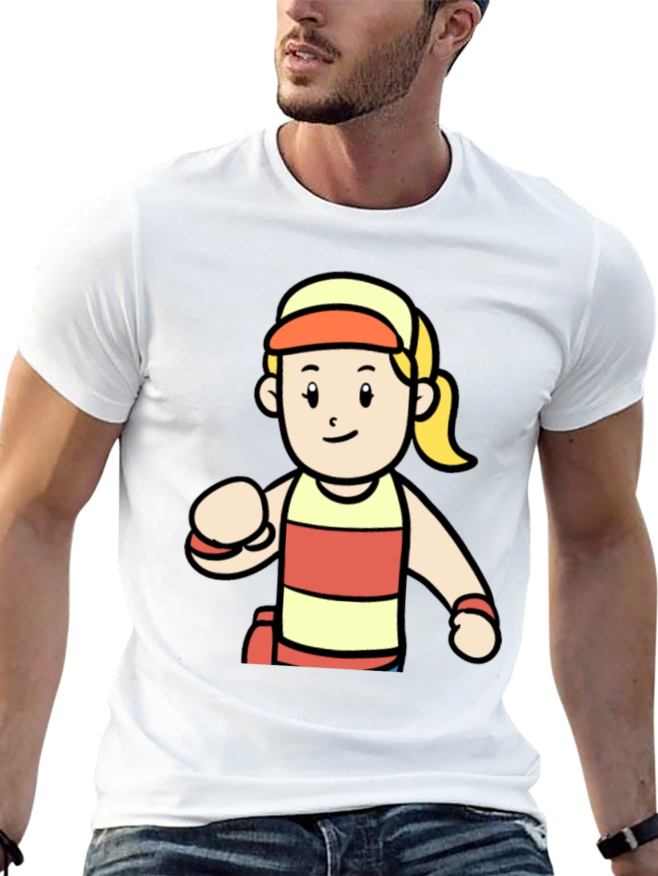 Retro Cartoon Runner Graphic Tee