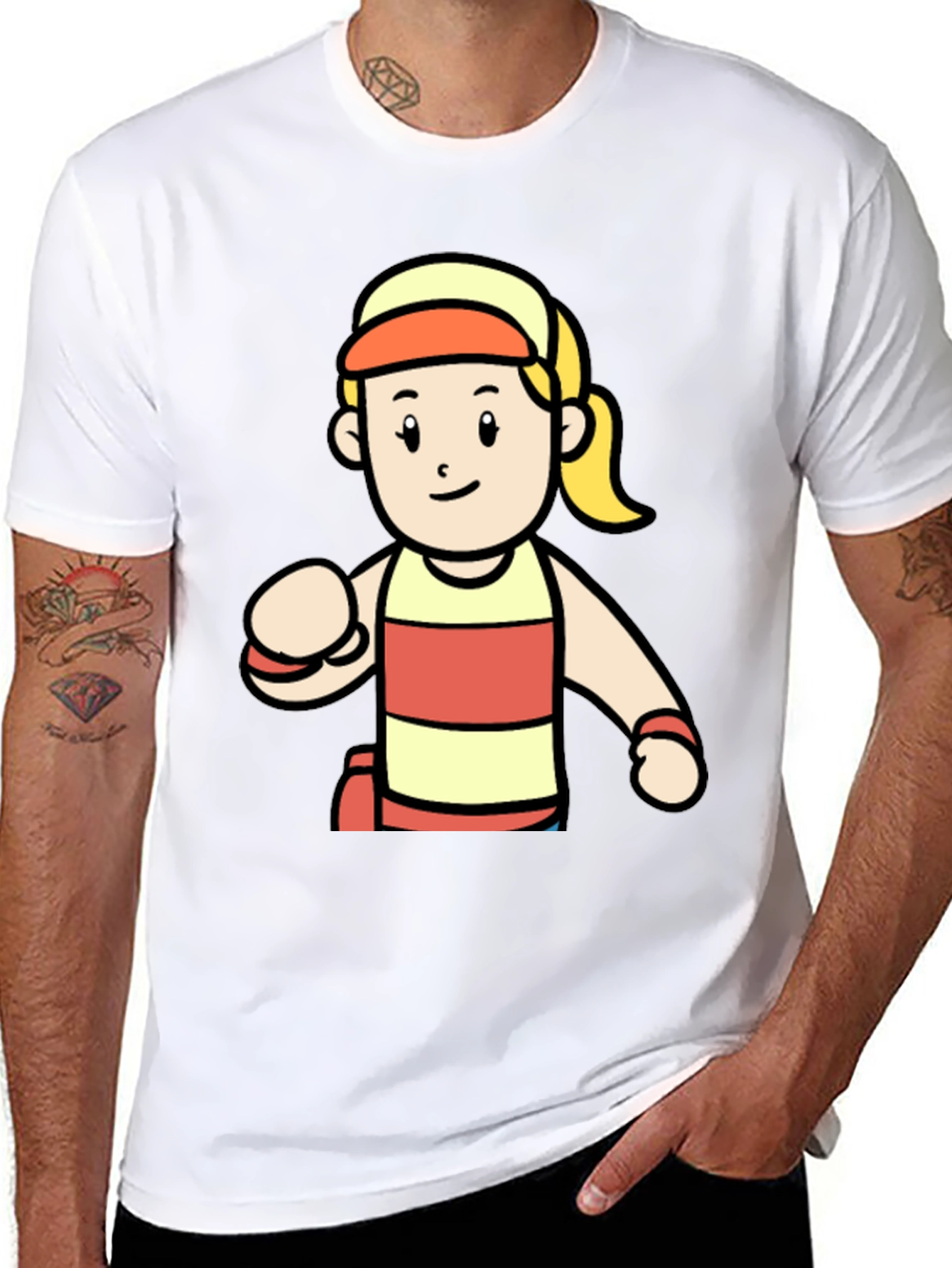 Retro Cartoon Runner Graphic Tee
